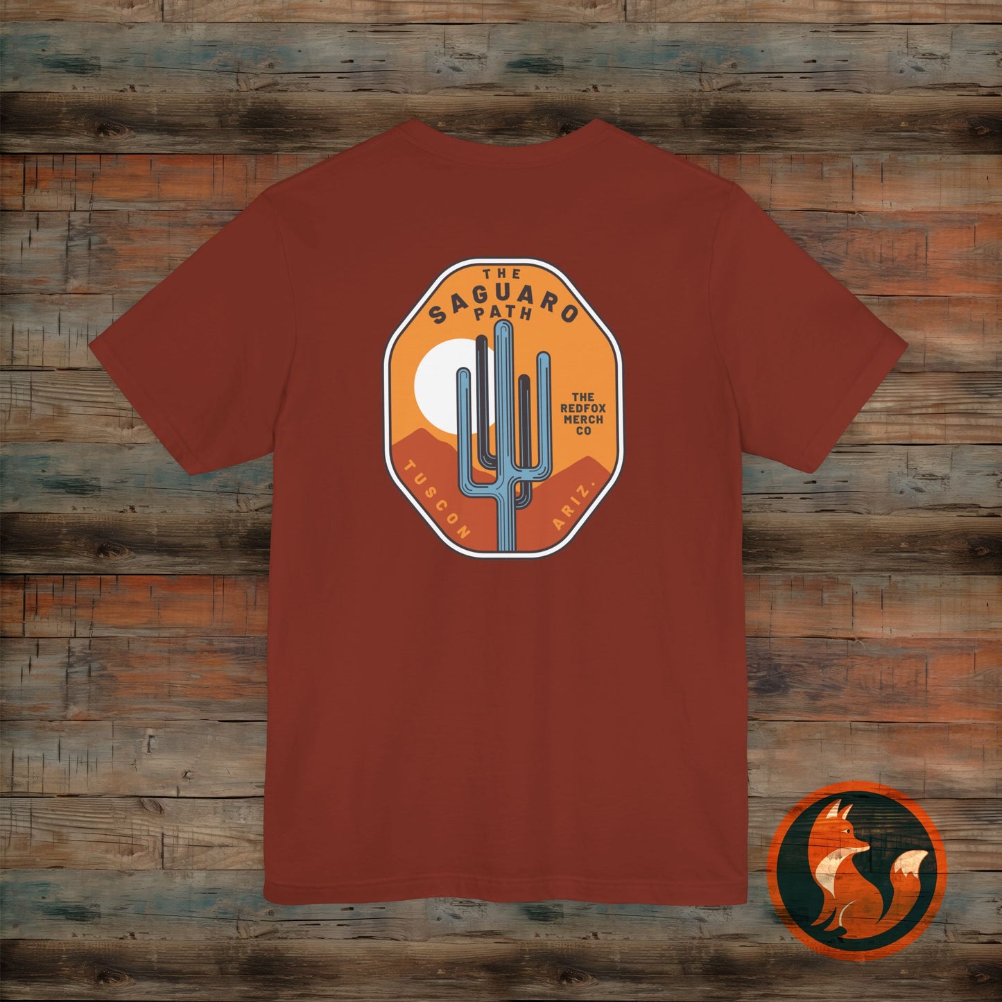 Saguaro Sunset Tee, Unisex Graphic Tee, Desert Vibes Shirt, Travel Souvenir T-Shirt, Outdoor Adventure Wear, Casual Summer Apparel