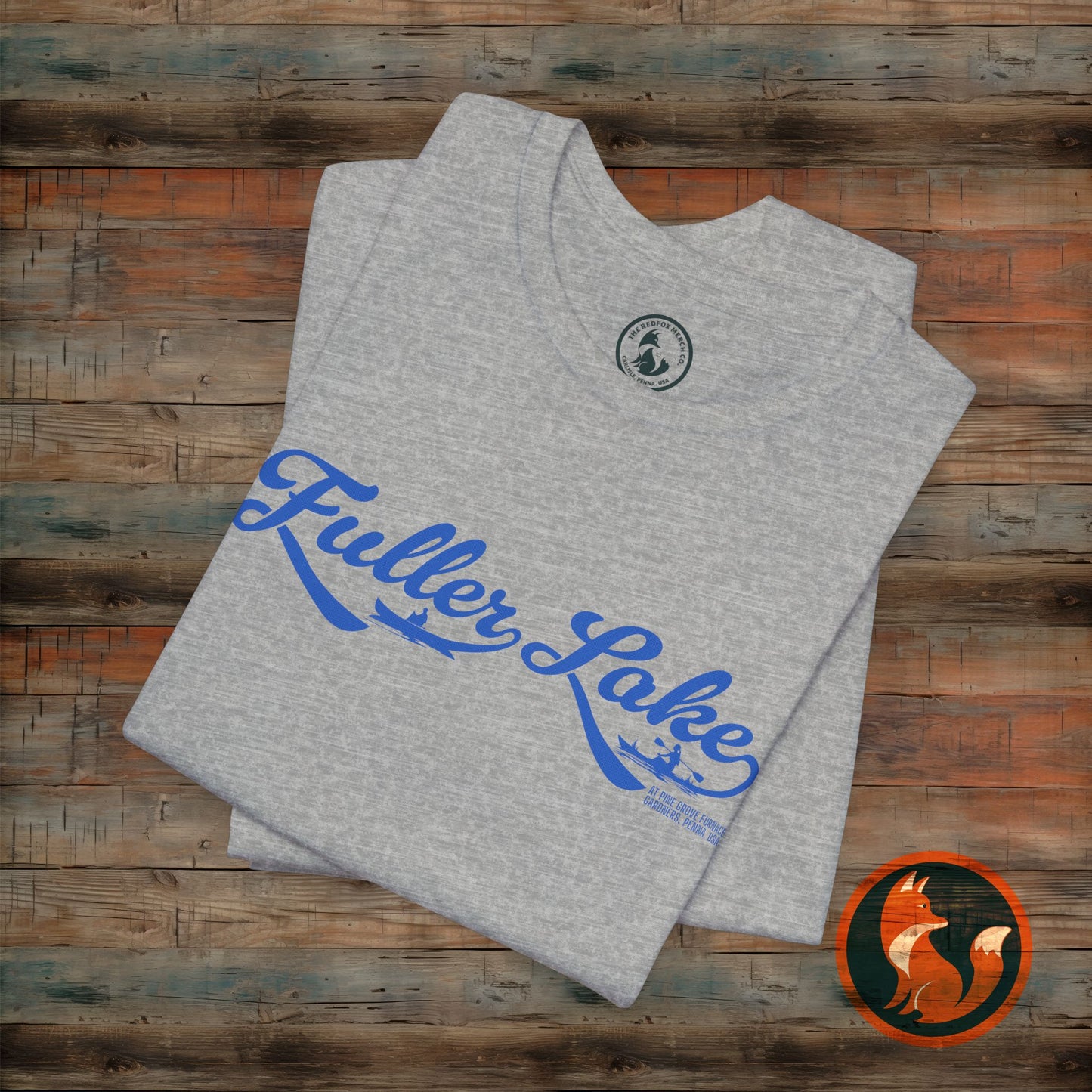 Lake Vibes Unisex T-Shirt - Fuller Lake Graphic Tee, Summer Apparel, Outdoorsy Gift, Lake Lover Shirt, Casual Comfort Wear