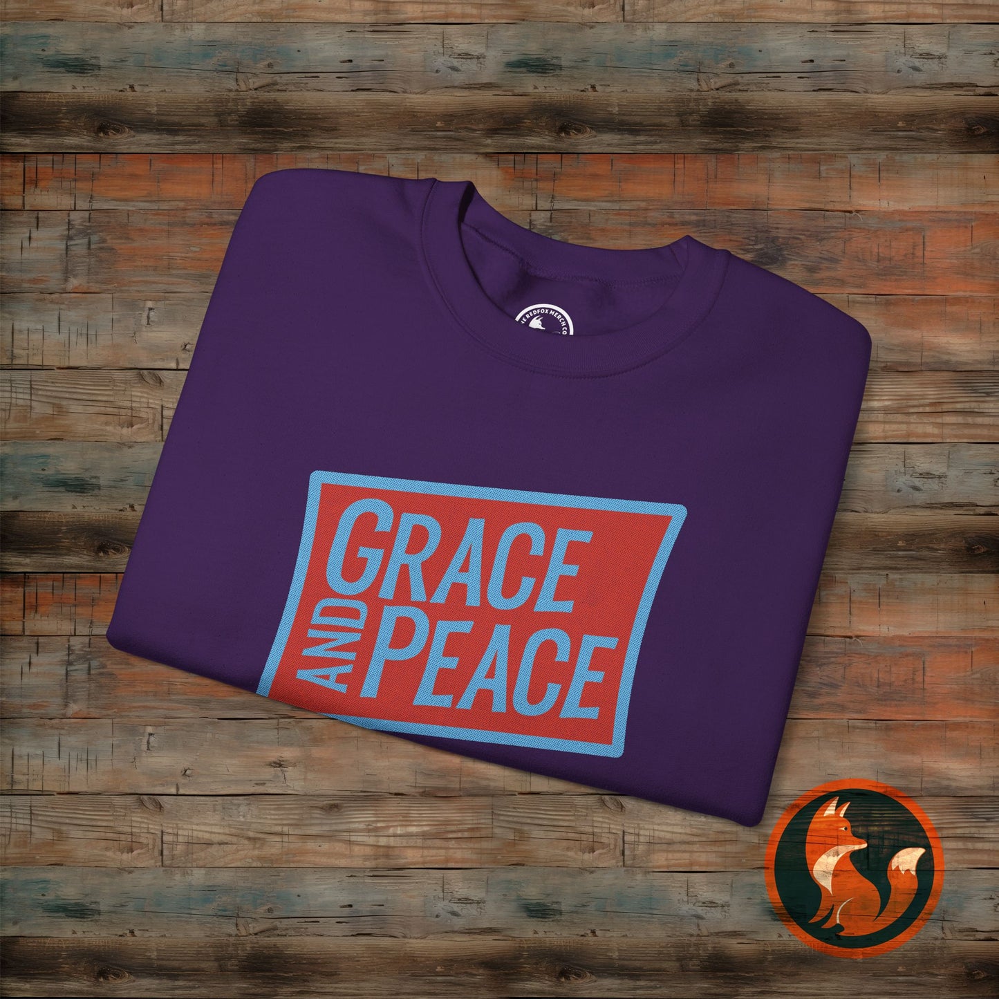 Unisex Crewneck Sweatshirt - Grace and Peace, Cozy Gift, Inspirational Apparel, Fall Fashion, Everyday Wear, Relaxed Style