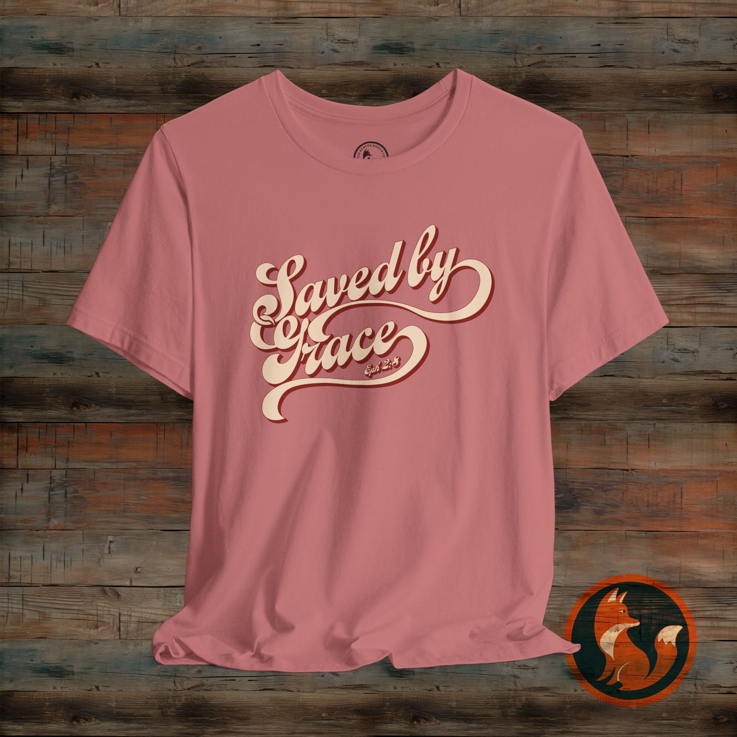 Saved by Grace Unisex Tee, Casual Faith Shirt, Inspirational T-shirt, Christian Apparel, Gift for Believers