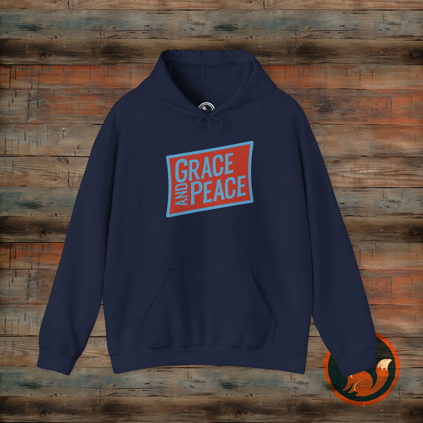 Unisex Grace and Peace Hooded Sweatshirt | Cozy Gift for Faith, Spirituality, Relaxation, Thoughtful Occasions, Everyday Wear