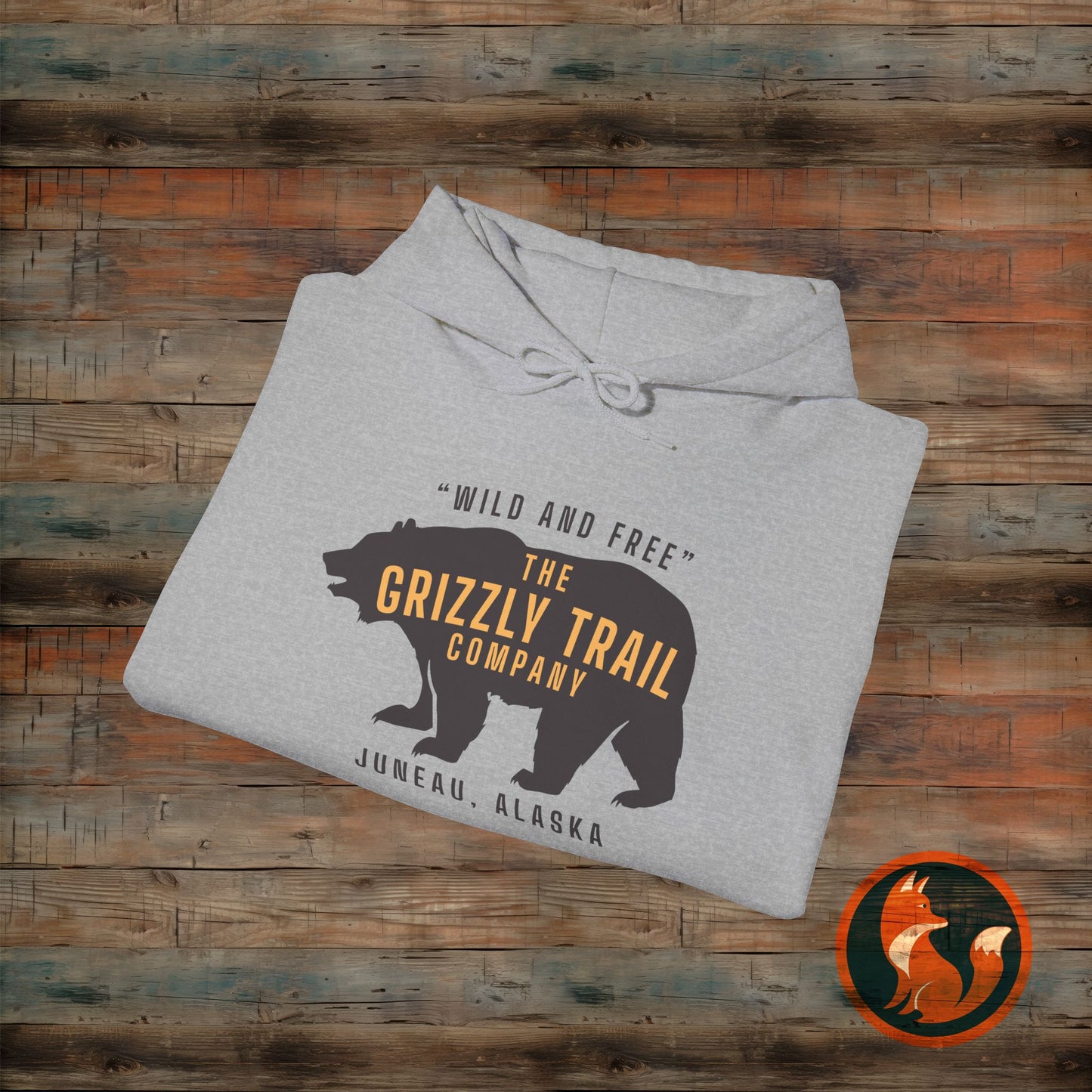 Cozy Adventure Hoodie, Grizzly Bear Print Sweatshirt, Wild and Free Apparel, Nature Lover Gift, Alaskan Style Clothing