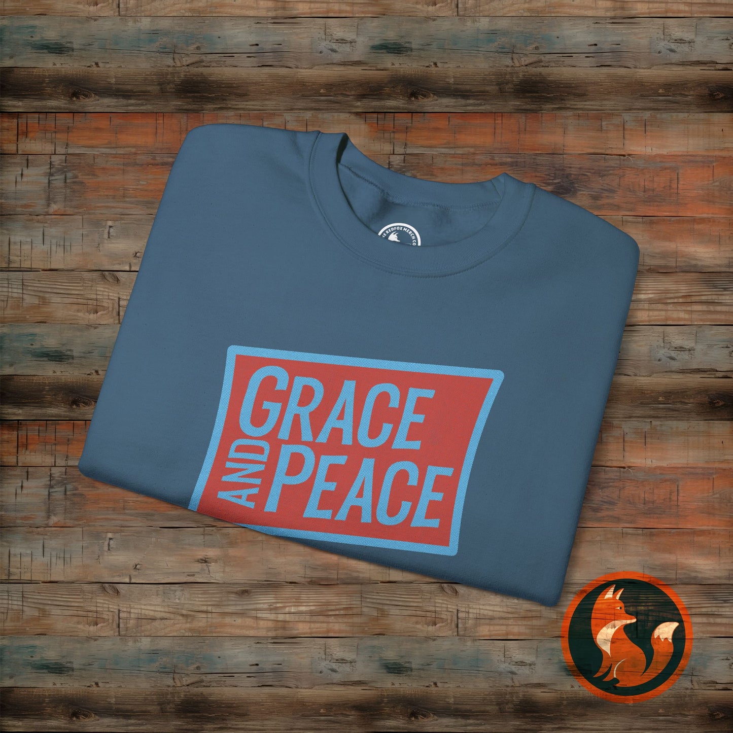 Unisex Crewneck Sweatshirt - Grace and Peace, Cozy Gift, Inspirational Apparel, Fall Fashion, Everyday Wear, Relaxed Style