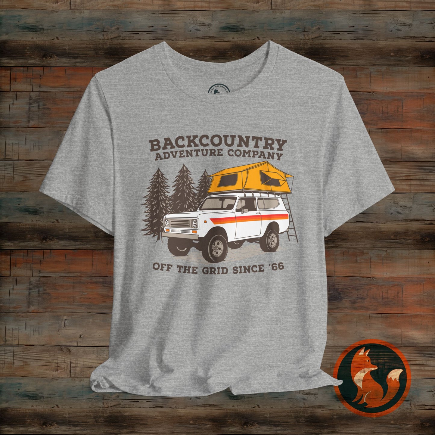 Backcountry Adventure Company Tee, Vintage Camping Shirt, Outdoor Enthusiast Gift, Unisex Graphic Tee, Travel Lover Apparel