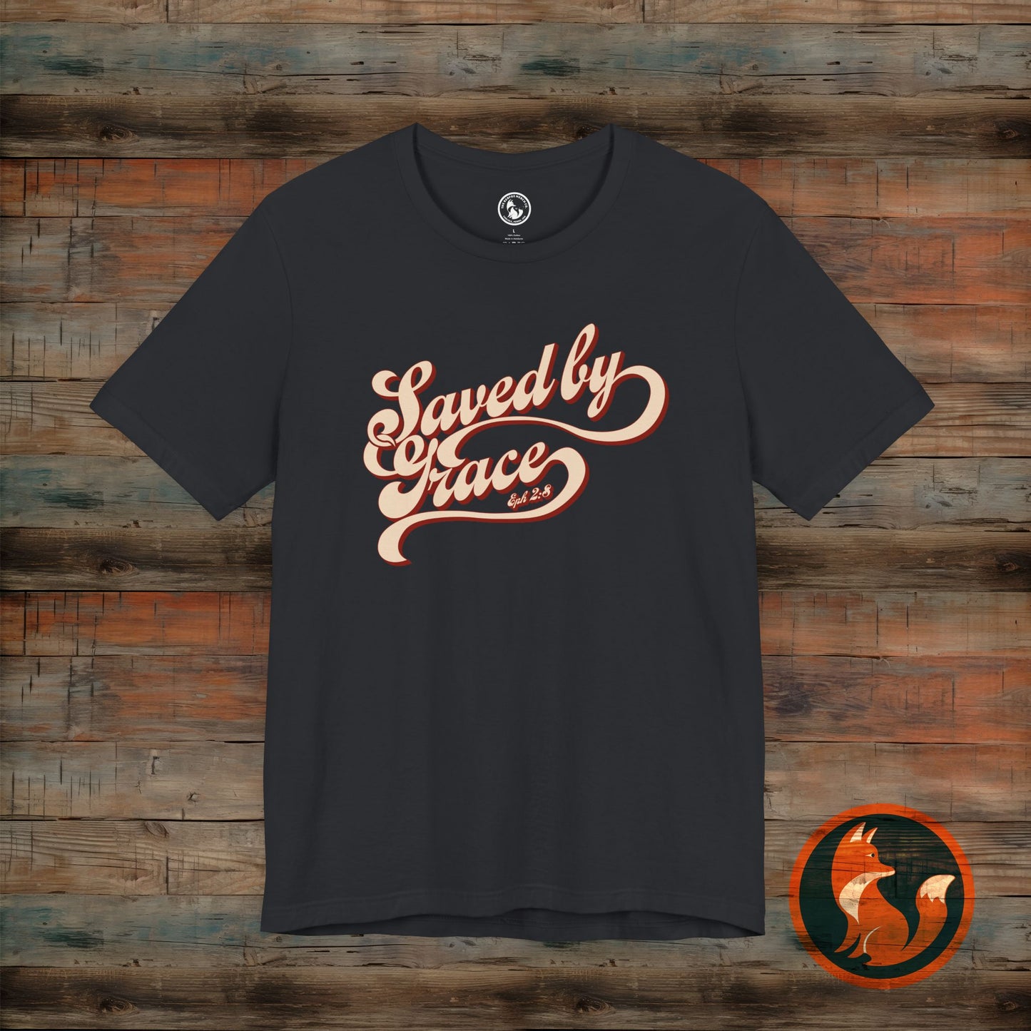 Saved by Grace Unisex Tee, Casual Faith Shirt, Inspirational T-shirt, Christian Apparel, Gift for Believers