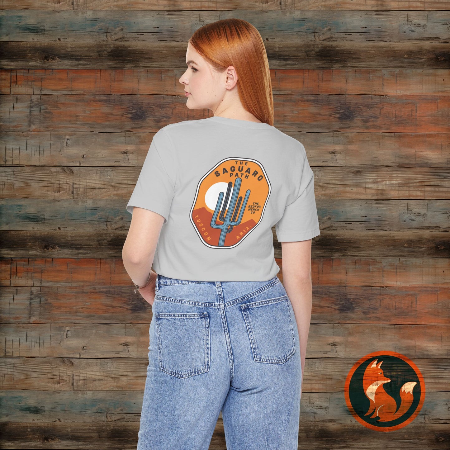 Saguaro Sunset Tee, Unisex Graphic Tee, Desert Vibes Shirt, Travel Souvenir T-Shirt, Outdoor Adventure Wear, Casual Summer Apparel