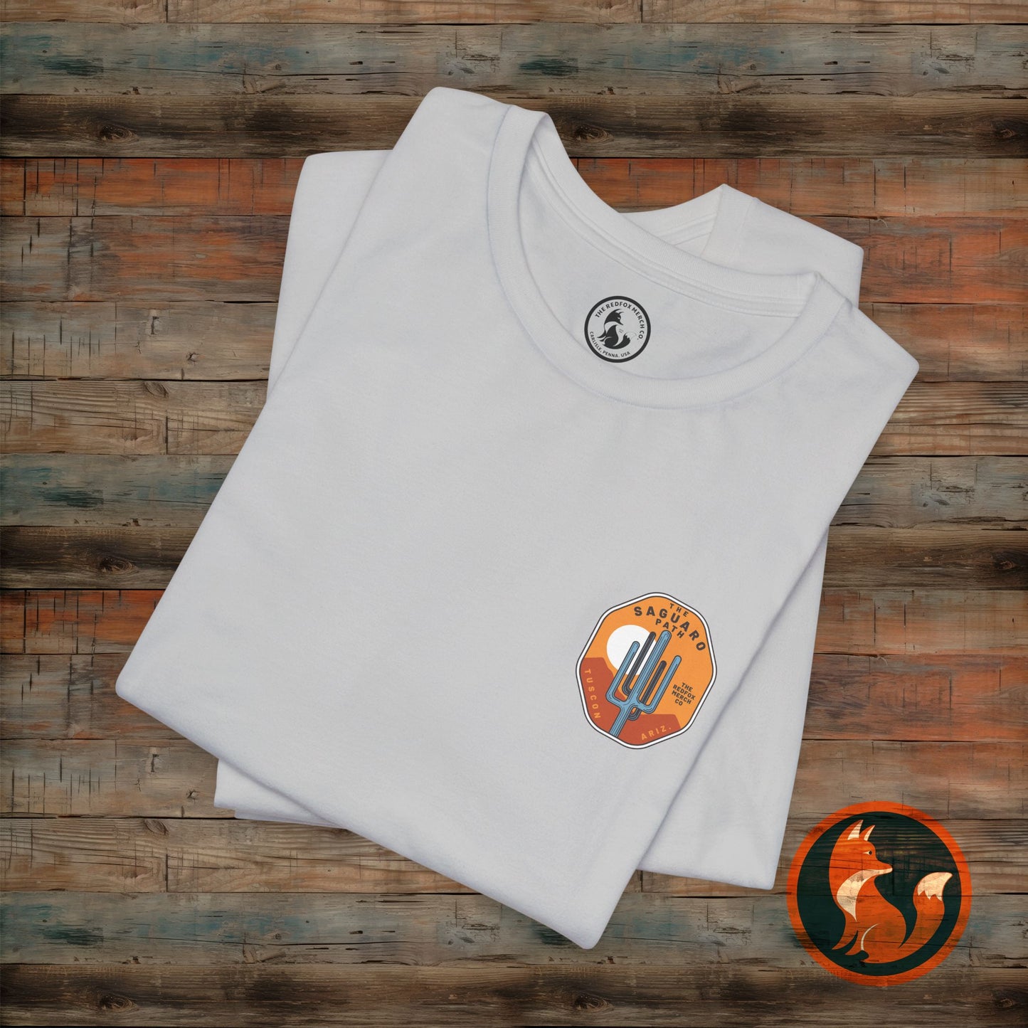 Saguaro Sunset Tee, Unisex Graphic Tee, Desert Vibes Shirt, Travel Souvenir T-Shirt, Outdoor Adventure Wear, Casual Summer Apparel