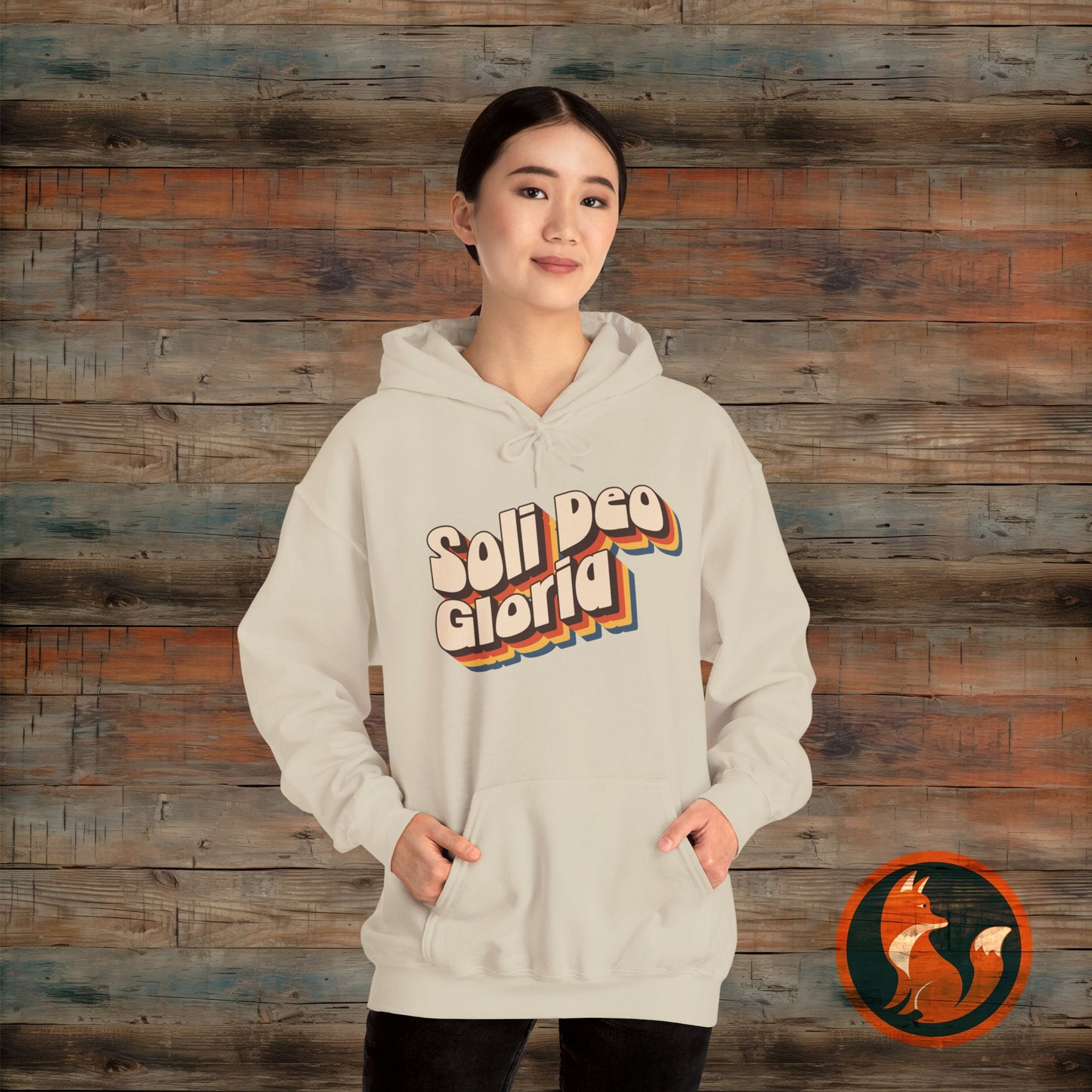 Soli Deo Gloria(Glory to God Alone) Hooded Sweatshirt, Christian Gift, Cozy Layer, Faith-Based Apparel, Unisex Hoodie, Casual Style