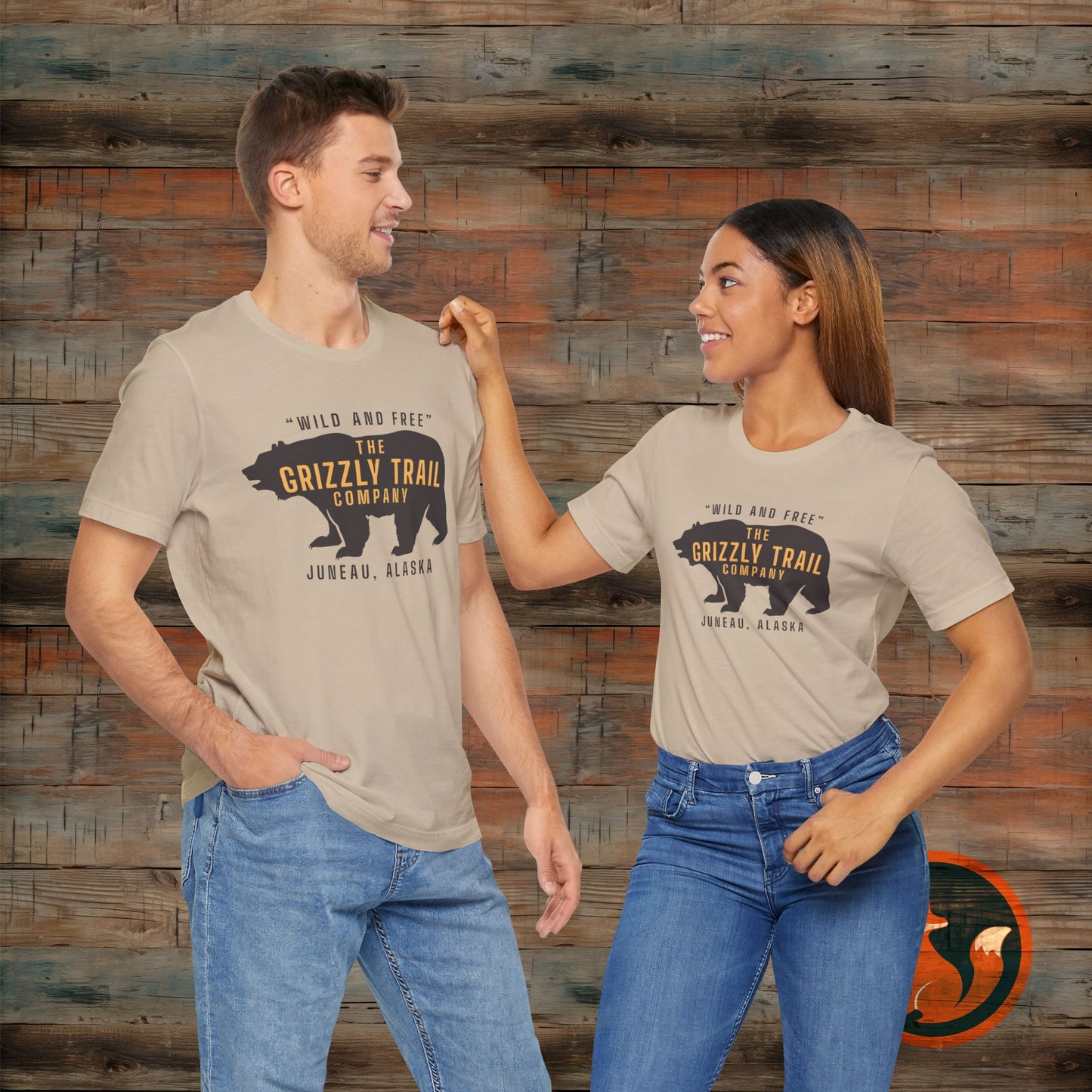 Wild and Free Grizzly Bear T-Shirt, Outdoor Apparel, Adventure Tee, Nature Lover Gift, Unisex Eco-Friendly Shirt