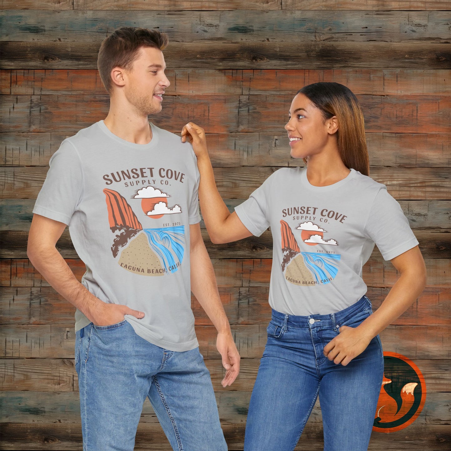 Sunset Cove Graphic Tee, Unisex Beach Shirt, Casual Summer Wear, Gift for Ocean Lovers, Vacation Apparel, Retro Beach Vibes