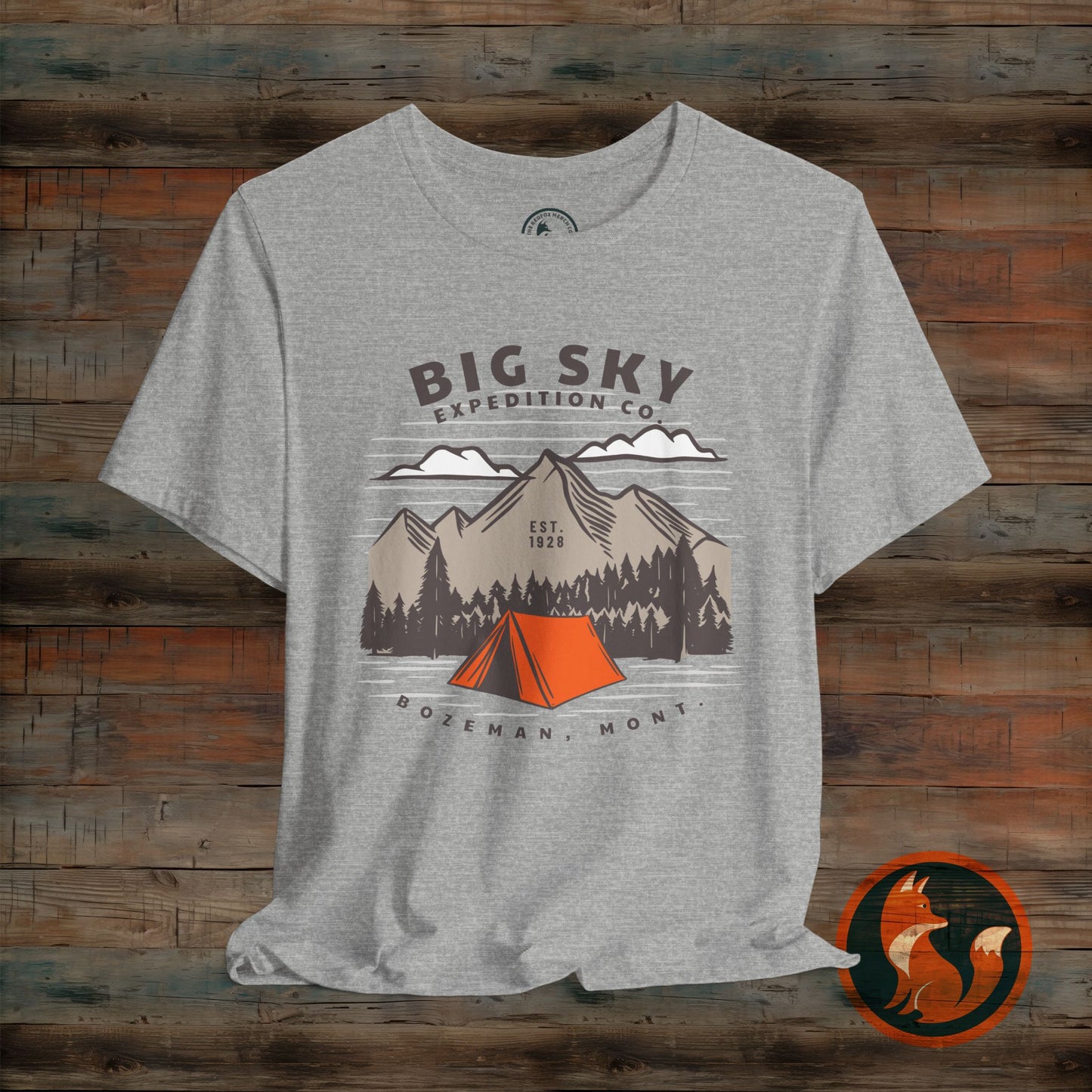 Adventure Inspired Graphic Tee, Outdoor T-Shirt, Camping Apparel, Nature Lover Gift, Travel Shirt, Big Sky Expedition