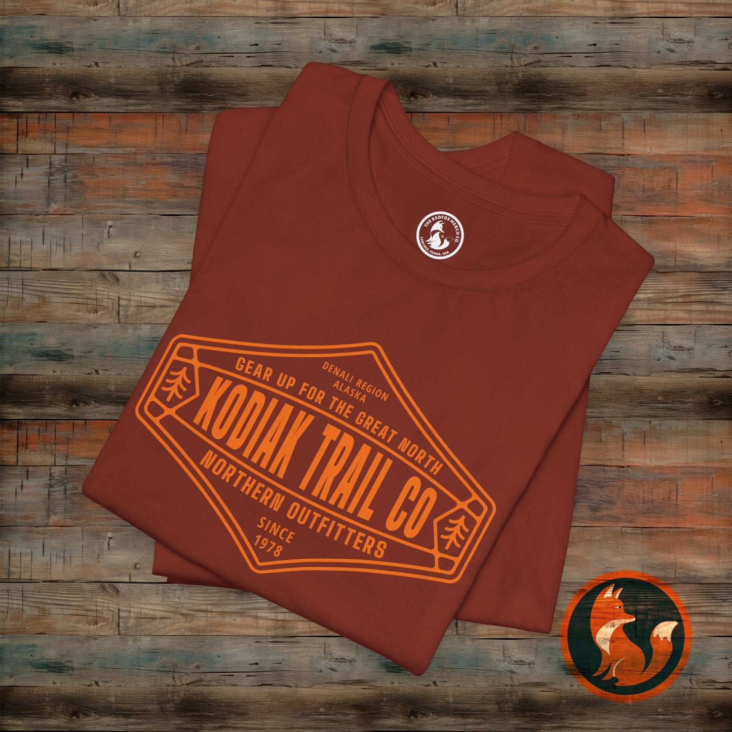 Rustic Outdoor Adventure Tee, Hiking Shirt, Vintage Style T-Shirt, Kodiak Trail Co Shirt, Great Outdoors Apparel
