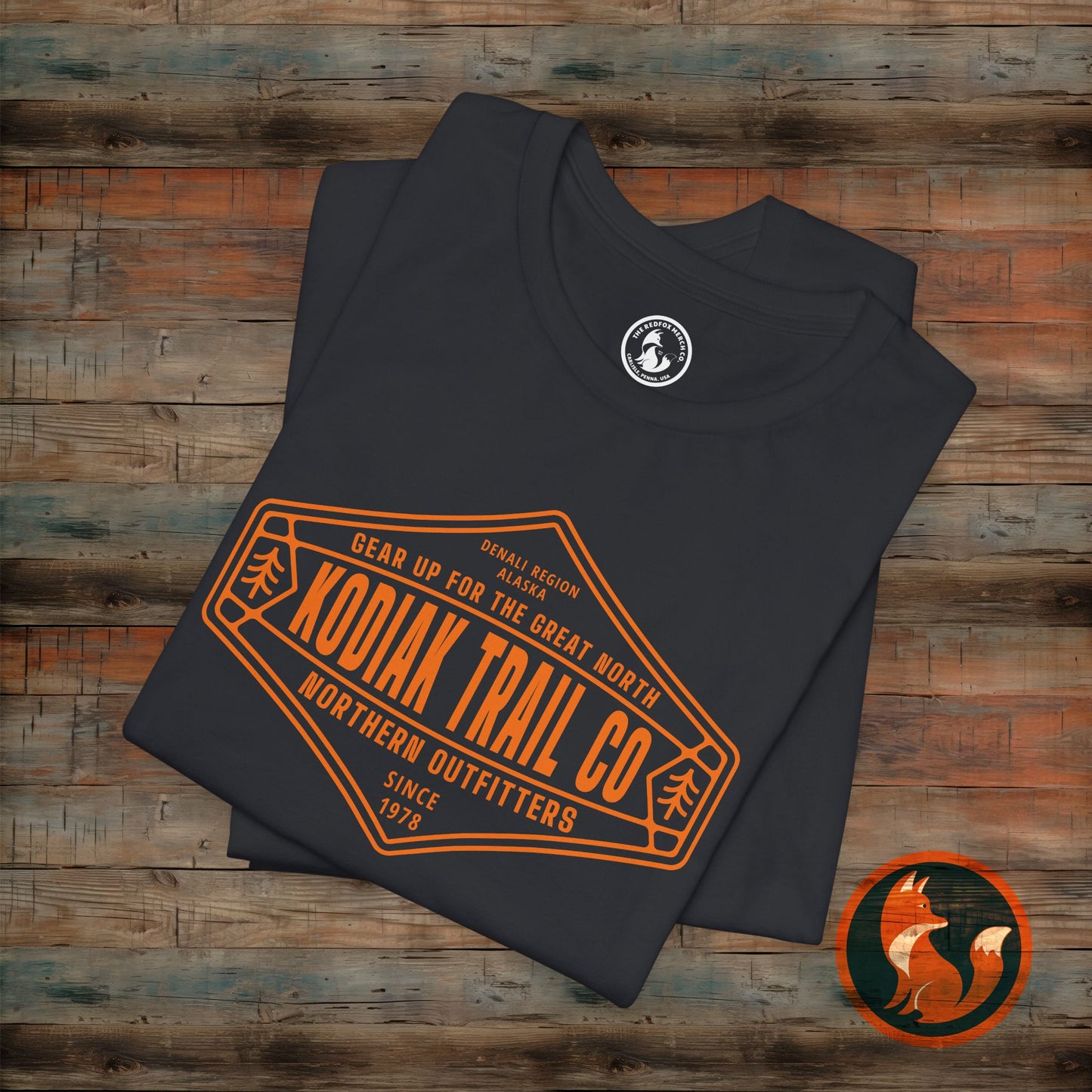 Rustic Outdoor Adventure Tee, Hiking Shirt, Vintage Style T-Shirt, Kodiak Trail Co Shirt, Great Outdoors Apparel