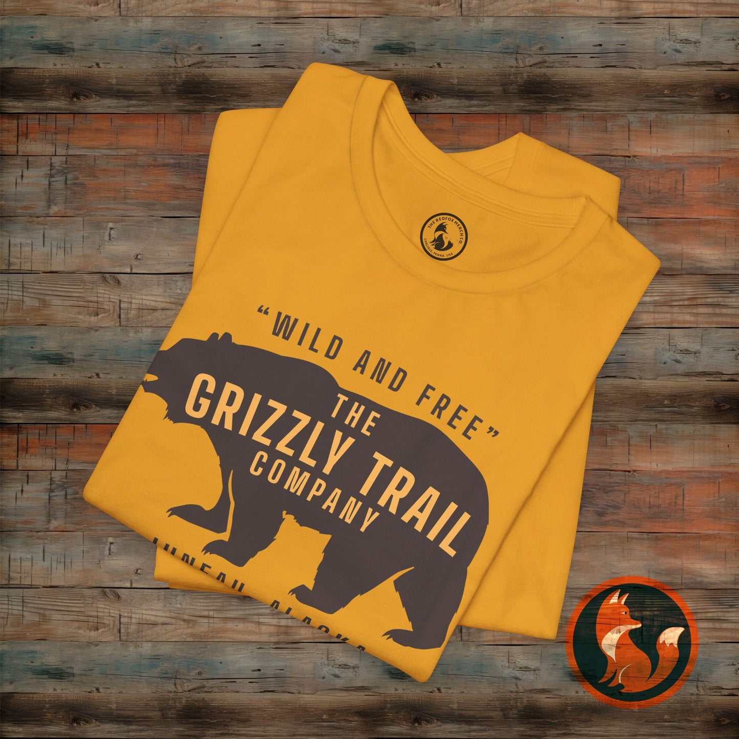 Wild and Free Grizzly Bear T-Shirt, Outdoor Apparel, Adventure Tee, Nature Lover Gift, Unisex Eco-Friendly Shirt