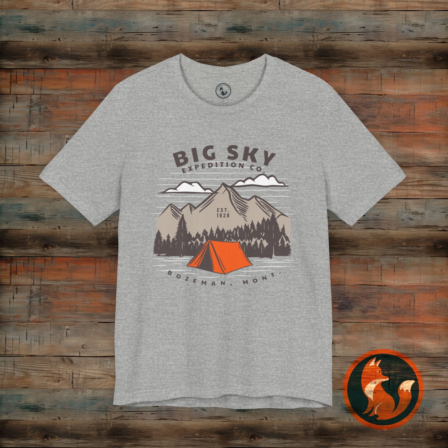 Adventure Inspired Graphic Tee, Outdoor T-Shirt, Camping Apparel, Nature Lover Gift, Travel Shirt, Big Sky Expedition
