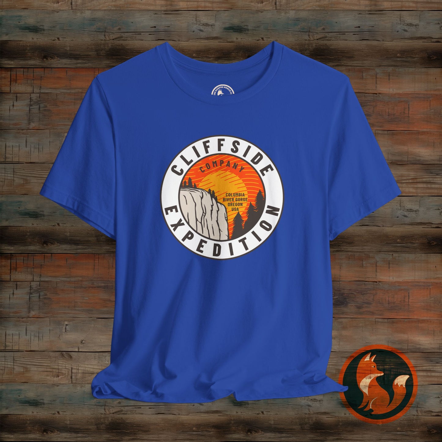 Cliffside Expedition Tee, Adventure Shirt, Unisex Outdoor Top, Travel T-Shirt, Hiking Apparel, Gift for Explorers
