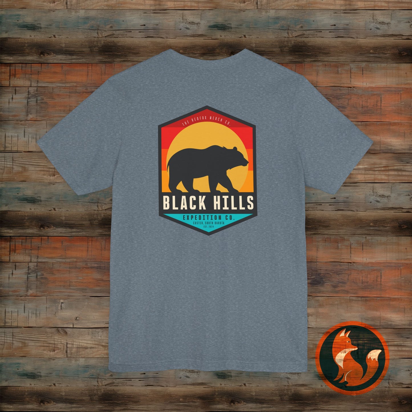 Black Hills Bear Short Sleeve Tee | Adventure Shirt, Nature Lover Gift, Hiking Apparel, Travel Tee, Outdoor Enthusiast Wear
