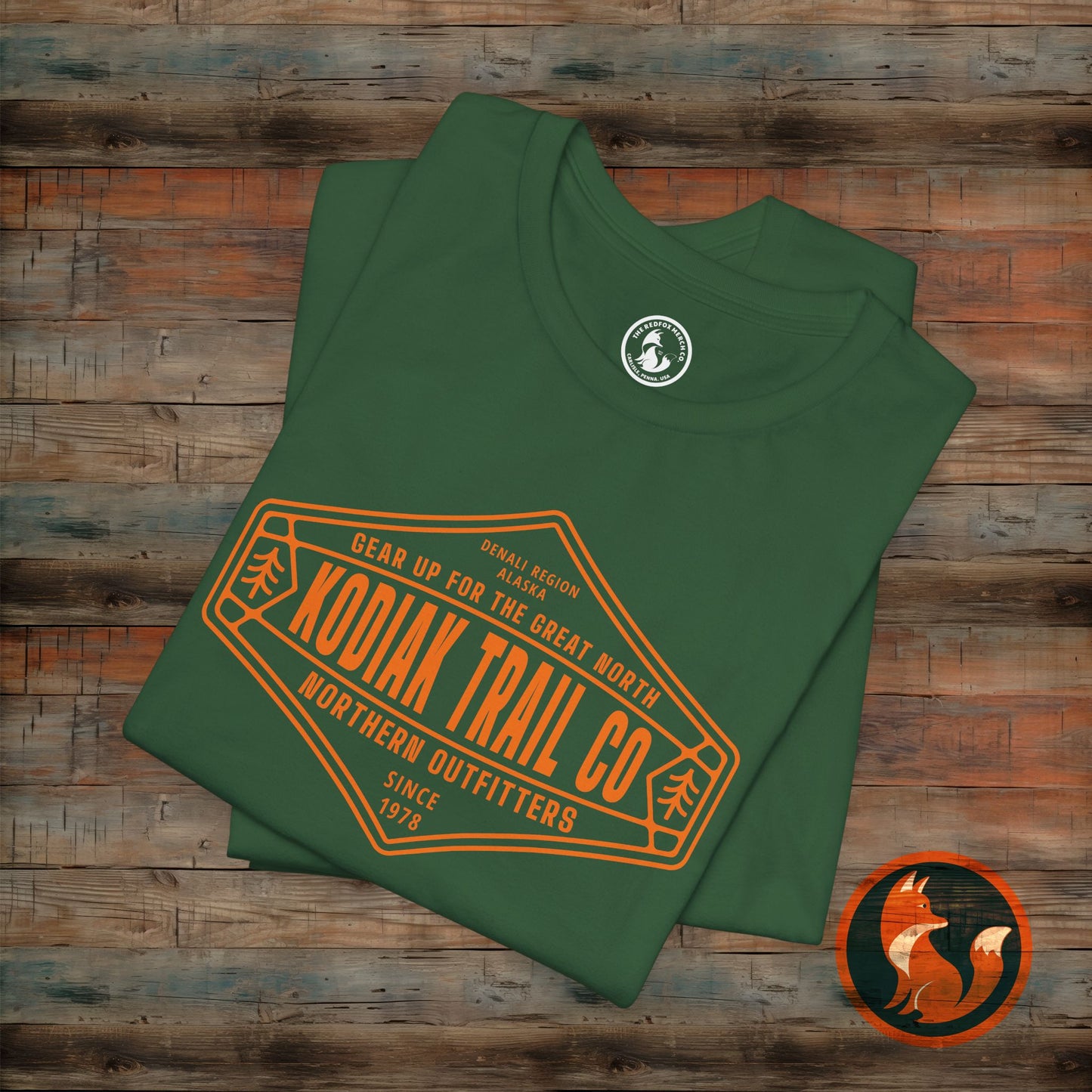 Rustic Outdoor Adventure Tee, Hiking Shirt, Vintage Style T-Shirt, Kodiak Trail Co Shirt, Great Outdoors Apparel