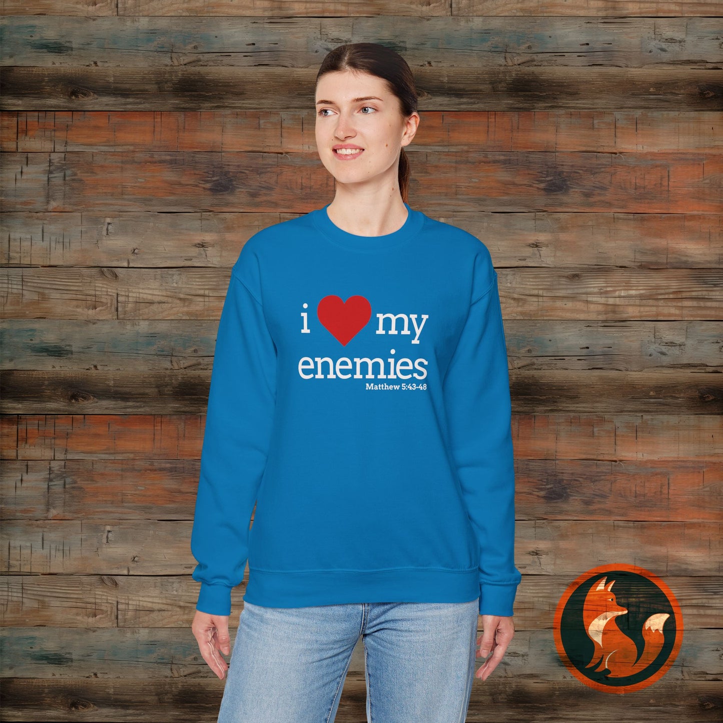 I Love My Enemies Sweatshirt | Unisex Crewneck | Motivational Gift | Funny Quote | Casual Wear | Unique Christian Apparel