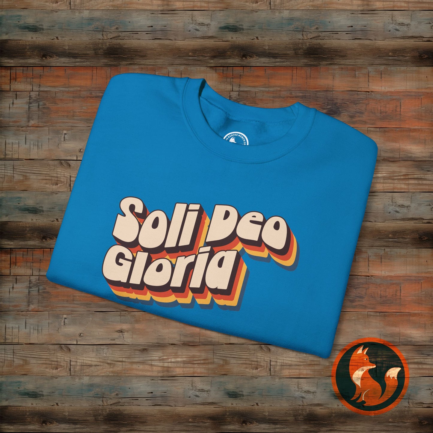 Soli Deo Gloria Crewneck Sweatshirt, Unisex Sweatshirt, Religious Sweatshirt, Vintage Style Sweatshirt, Comfortable Casual Wear