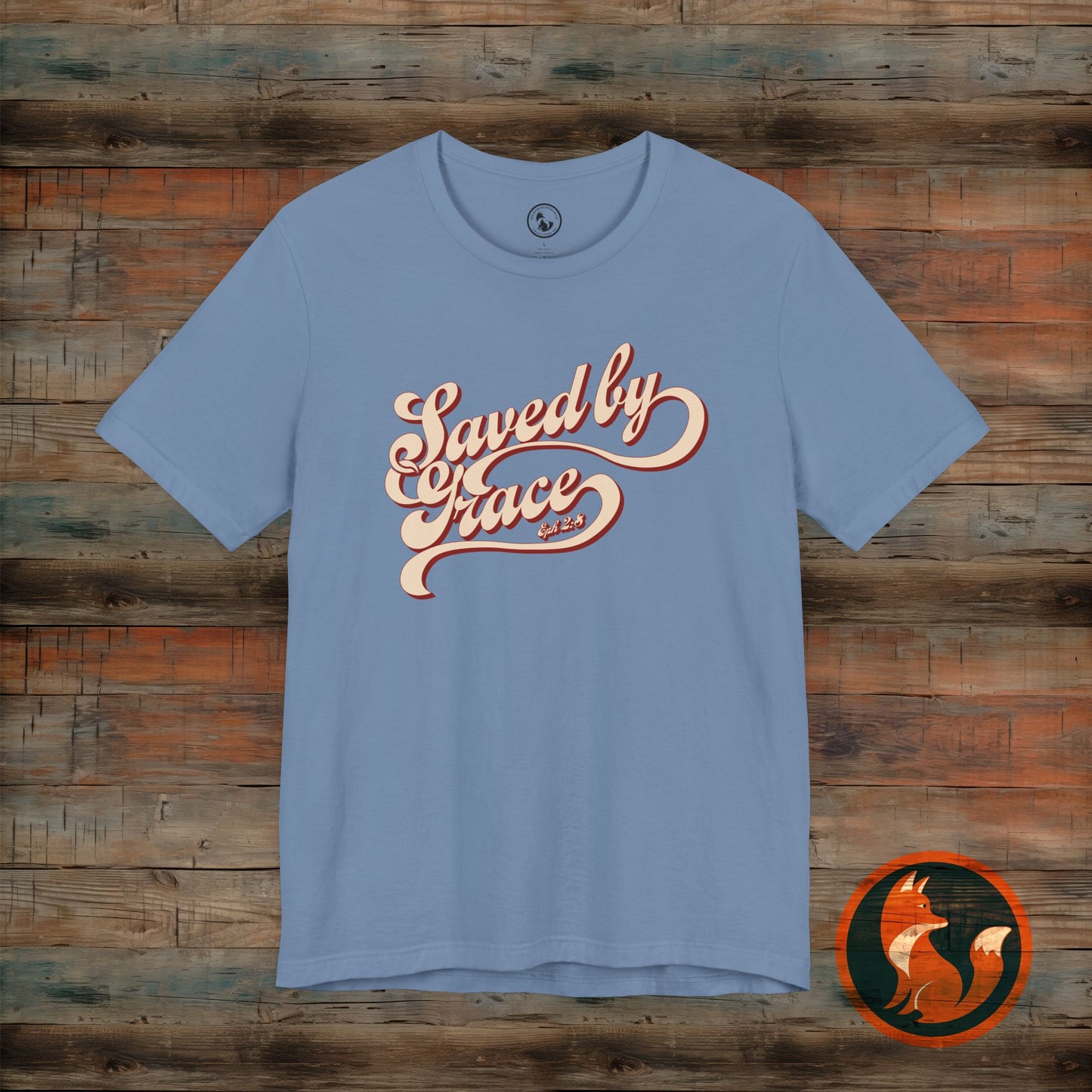 Saved by Grace Unisex Tee, Casual Faith Shirt, Inspirational T-shirt, Christian Apparel, Gift for Believers