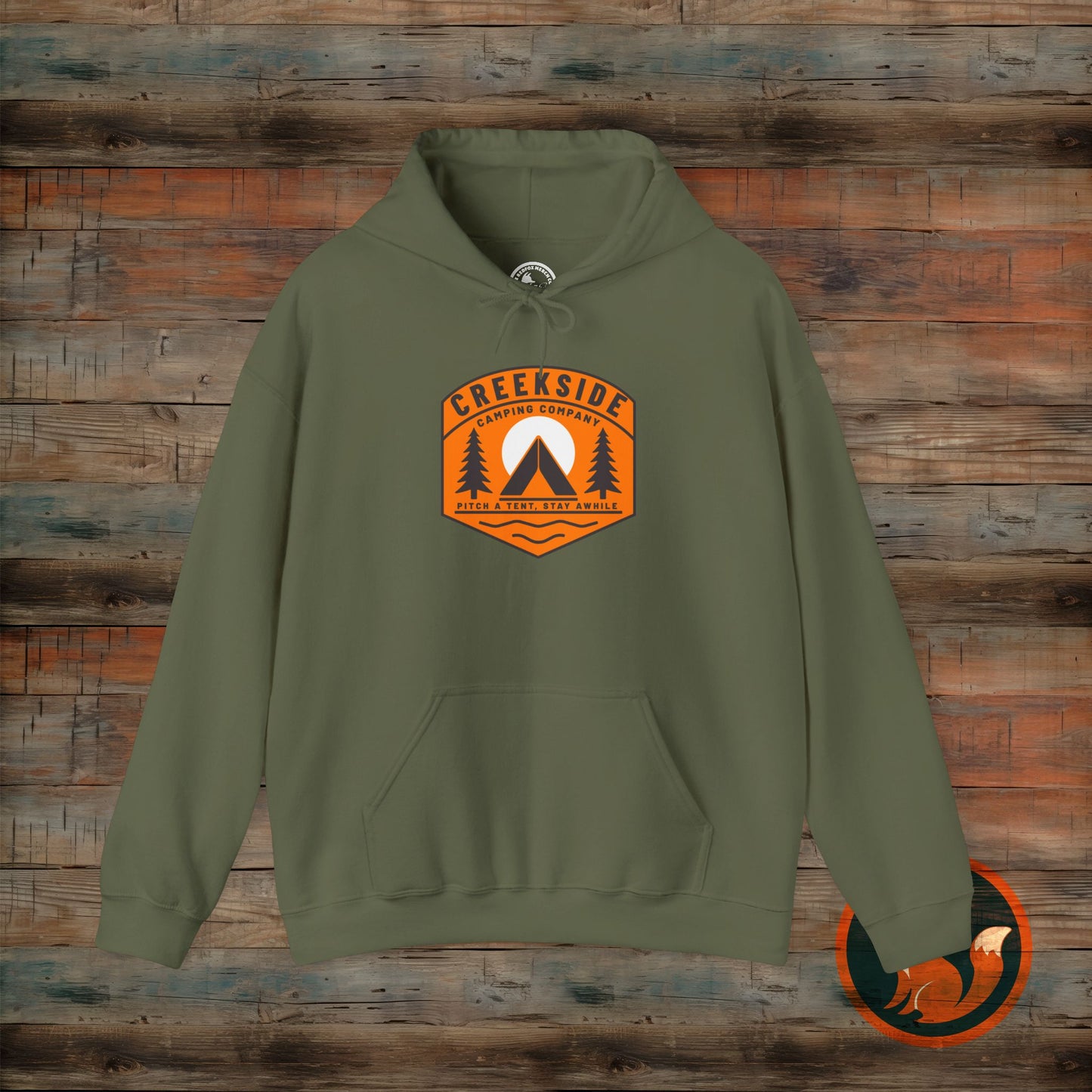 Creekside Retreat Unisex Hoodie, Camping Sweatshirt, Outdoor Adventure Apparel, Cozy Gift for Nature Lovers, Hiking Hooded Sweatshirt