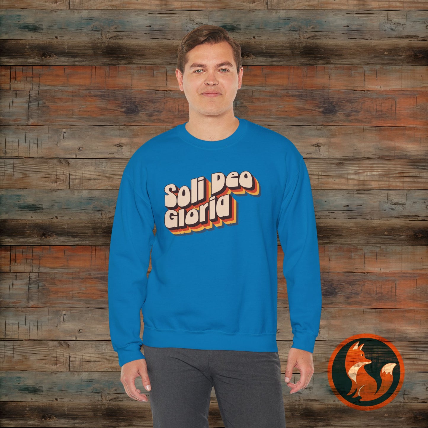 Soli Deo Gloria Crewneck Sweatshirt, Unisex Sweatshirt, Religious Sweatshirt, Vintage Style Sweatshirt, Comfortable Casual Wear