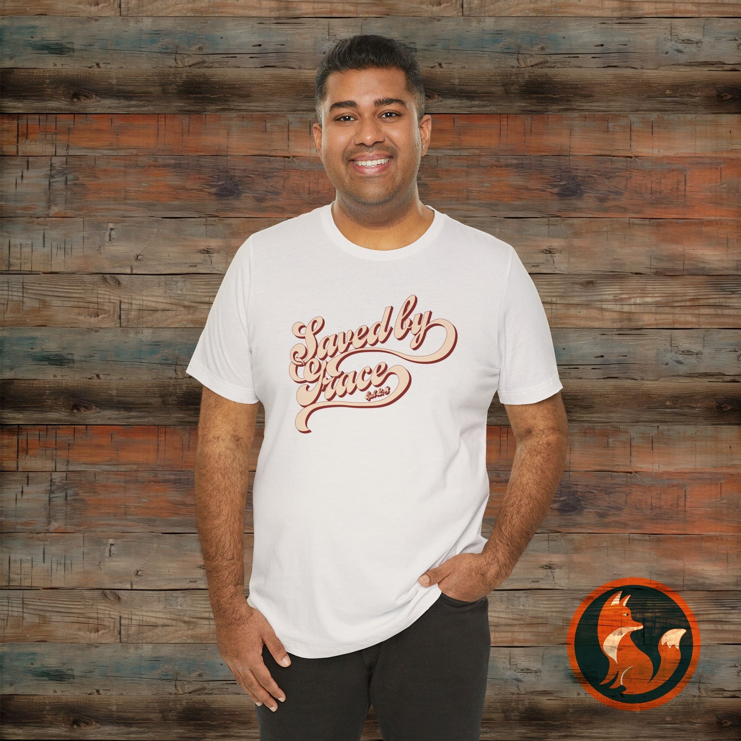 Saved by Grace Unisex Tee, Casual Faith Shirt, Inspirational T-shirt, Christian Apparel, Gift for Believers