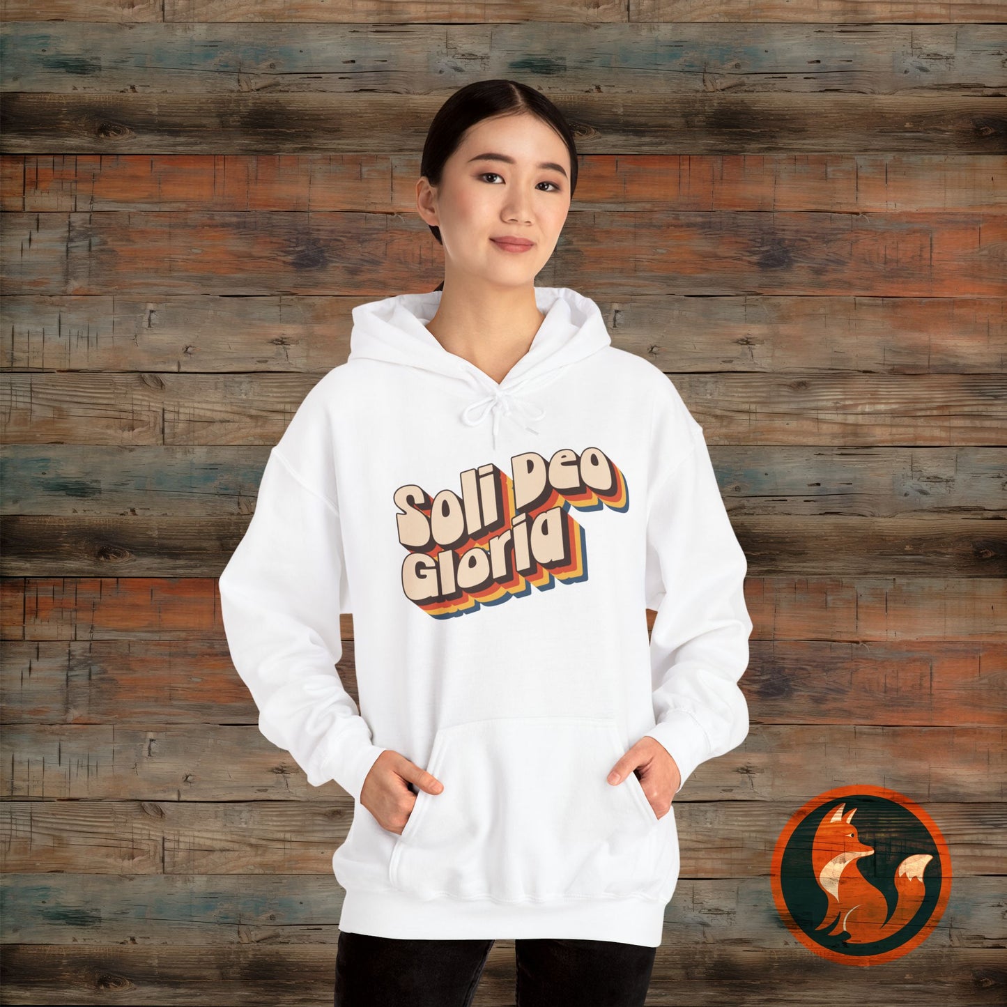 Soli Deo Gloria(Glory to God Alone) Hooded Sweatshirt, Christian Gift, Cozy Layer, Faith-Based Apparel, Unisex Hoodie, Casual Style