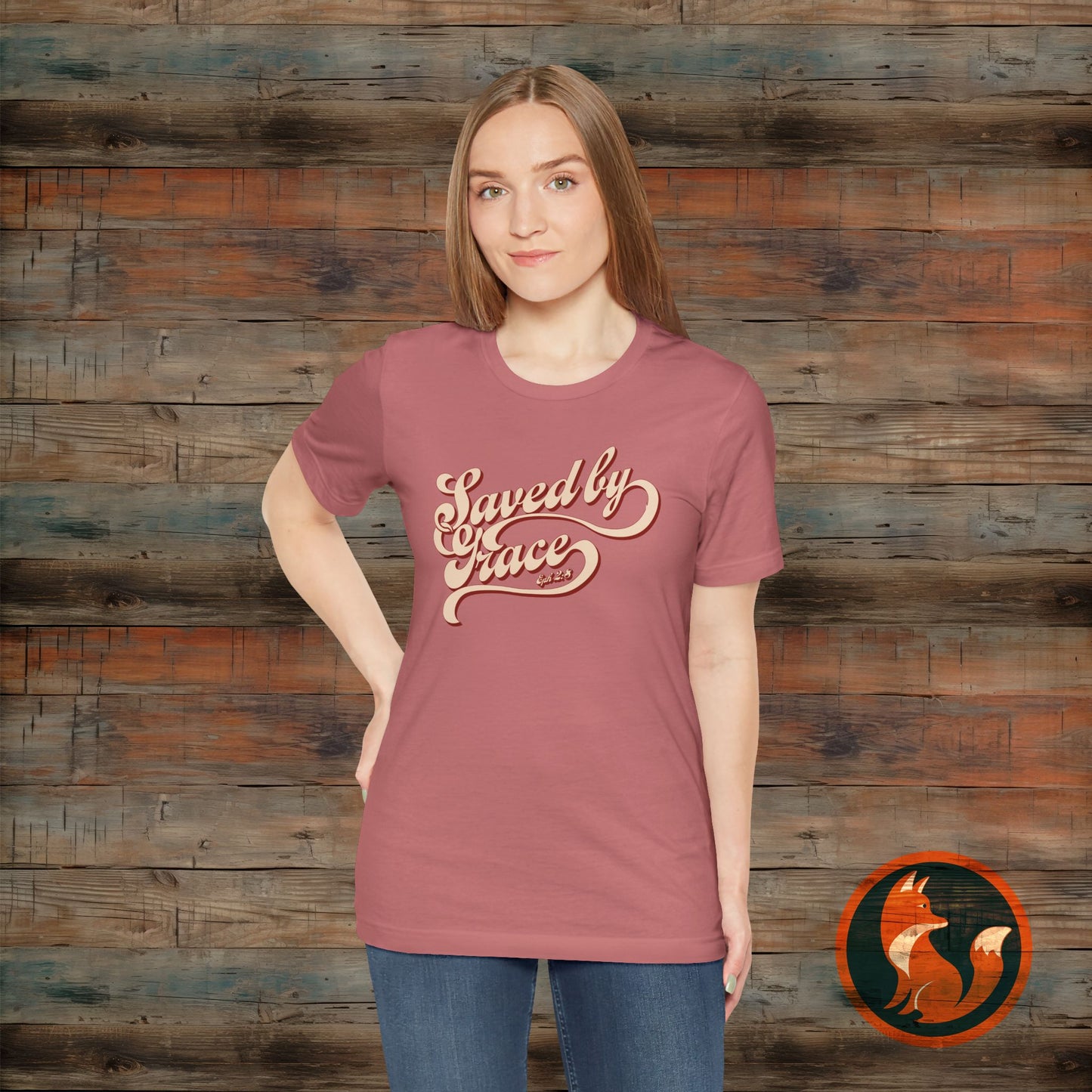 Saved by Grace Unisex Tee, Casual Faith Shirt, Inspirational T-shirt, Christian Apparel, Gift for Believers