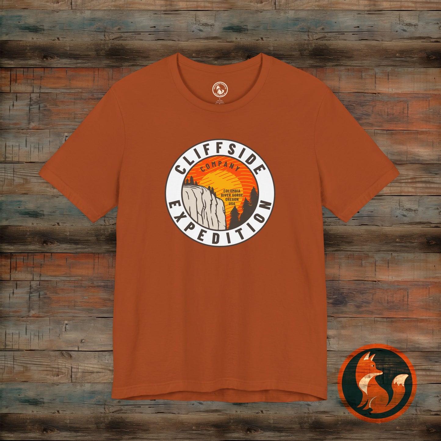 Cliffside Expedition Tee, Adventure Shirt, Unisex Outdoor Top, Travel T-Shirt, Hiking Apparel, Gift for Explorers