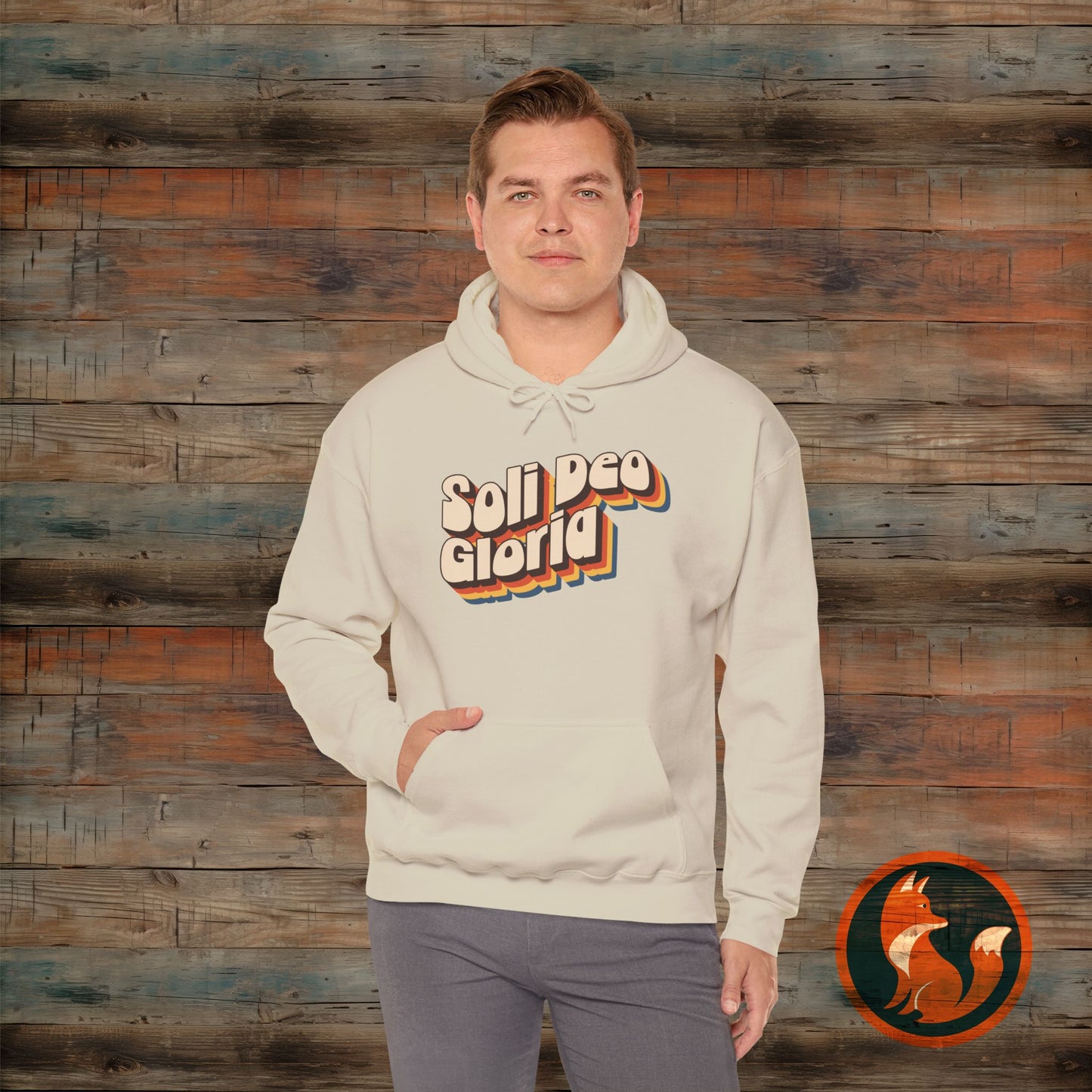 Soli Deo Gloria(Glory to God Alone) Hooded Sweatshirt, Christian Gift, Cozy Layer, Faith-Based Apparel, Unisex Hoodie, Casual Style