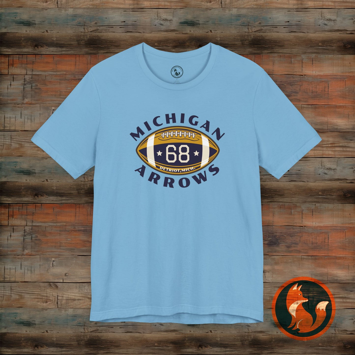 Vintage Michigan Arrows Football Tee, Unisex Classic Sports Shirt, Gift for Him, Casual Wear, Fall Game Day Shirt