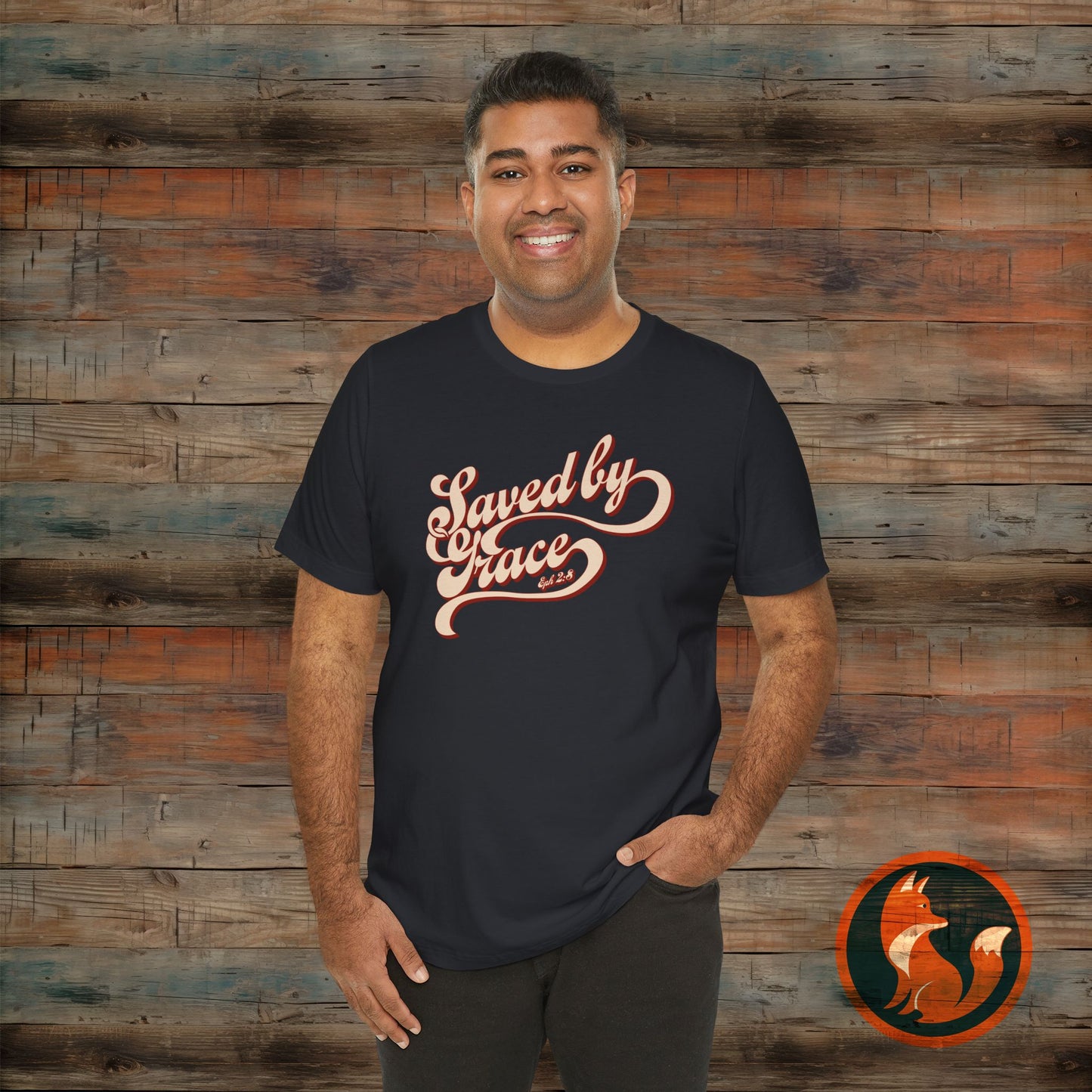 Saved by Grace Unisex Tee, Casual Faith Shirt, Inspirational T-shirt, Christian Apparel, Gift for Believers
