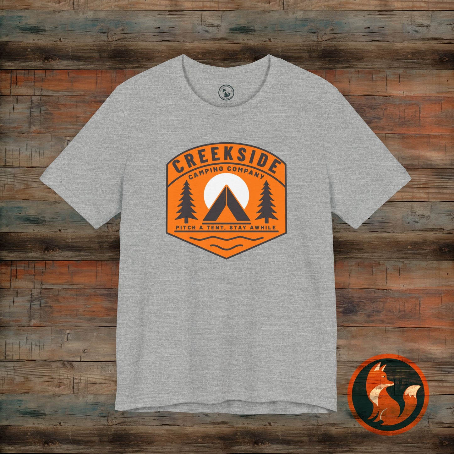 Creekside Camping Unisex Tee - Adventure Vibes, Outdoor Excursions, Nature Lover Gift, Summer Campwear, Hiking Apparel, Travel Shirt