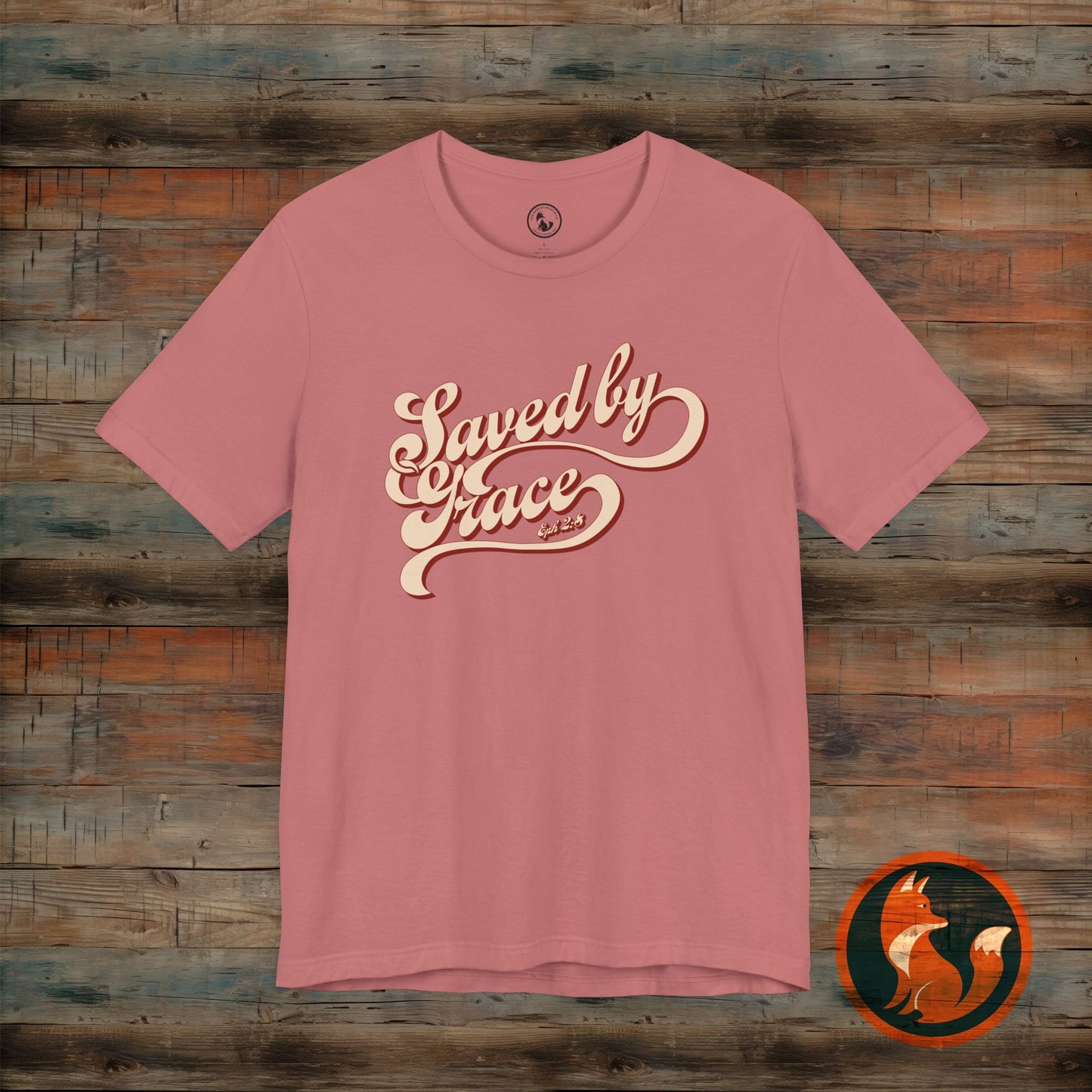 Saved by Grace Unisex Tee, Casual Faith Shirt, Inspirational T-shirt, Christian Apparel, Gift for Believers