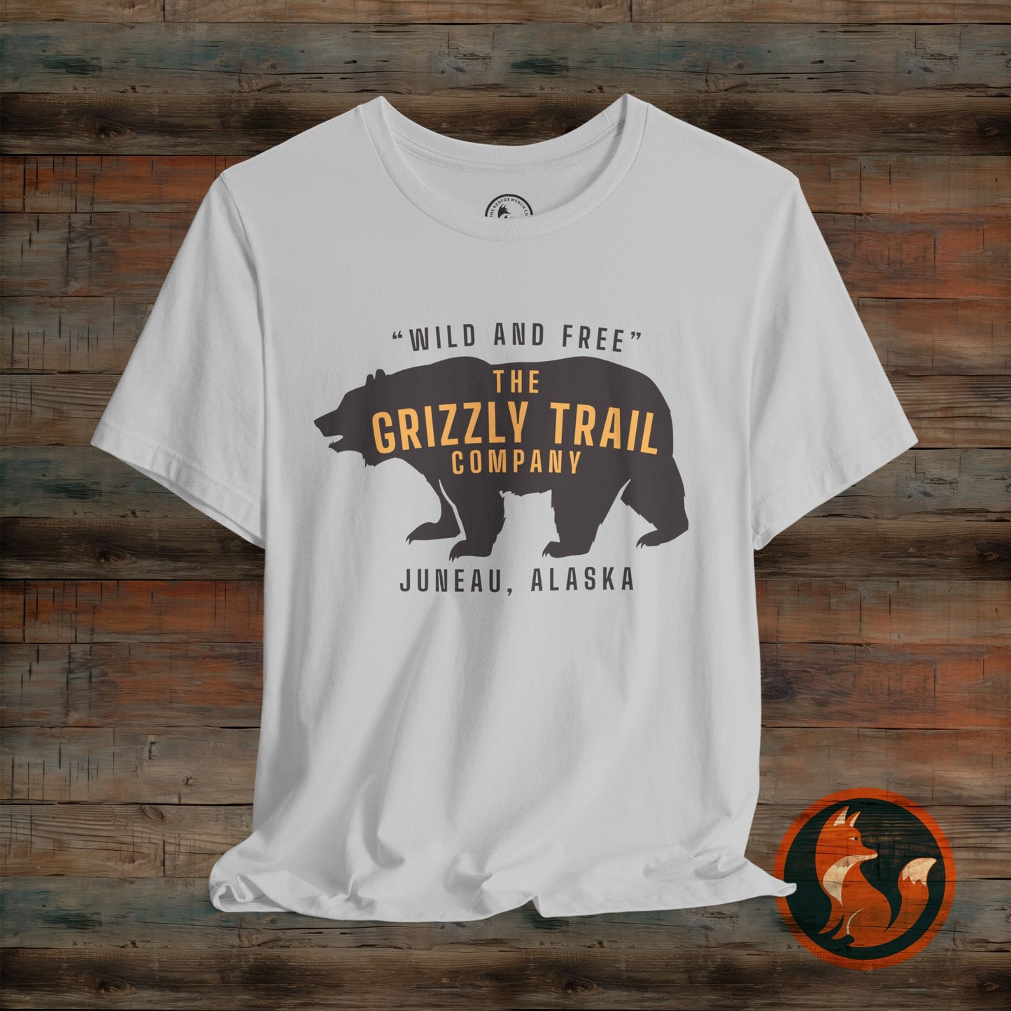 Wild and Free Grizzly Bear T-Shirt, Outdoor Apparel, Adventure Tee, Nature Lover Gift, Unisex Eco-Friendly Shirt