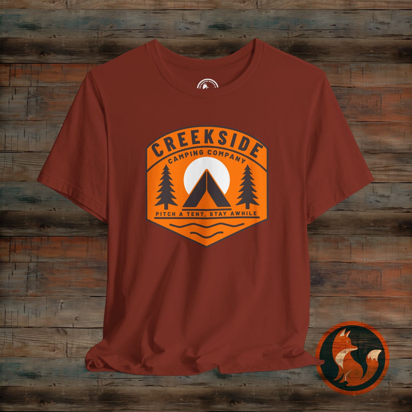 Creekside Camping Unisex Tee - Adventure Vibes, Outdoor Excursions, Nature Lover Gift, Summer Campwear, Hiking Apparel, Travel Shirt
