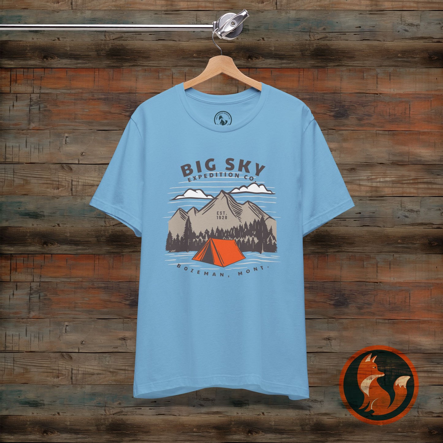 Adventure Inspired Graphic Tee, Outdoor T-Shirt, Camping Apparel, Nature Lover Gift, Travel Shirt, Big Sky Expedition