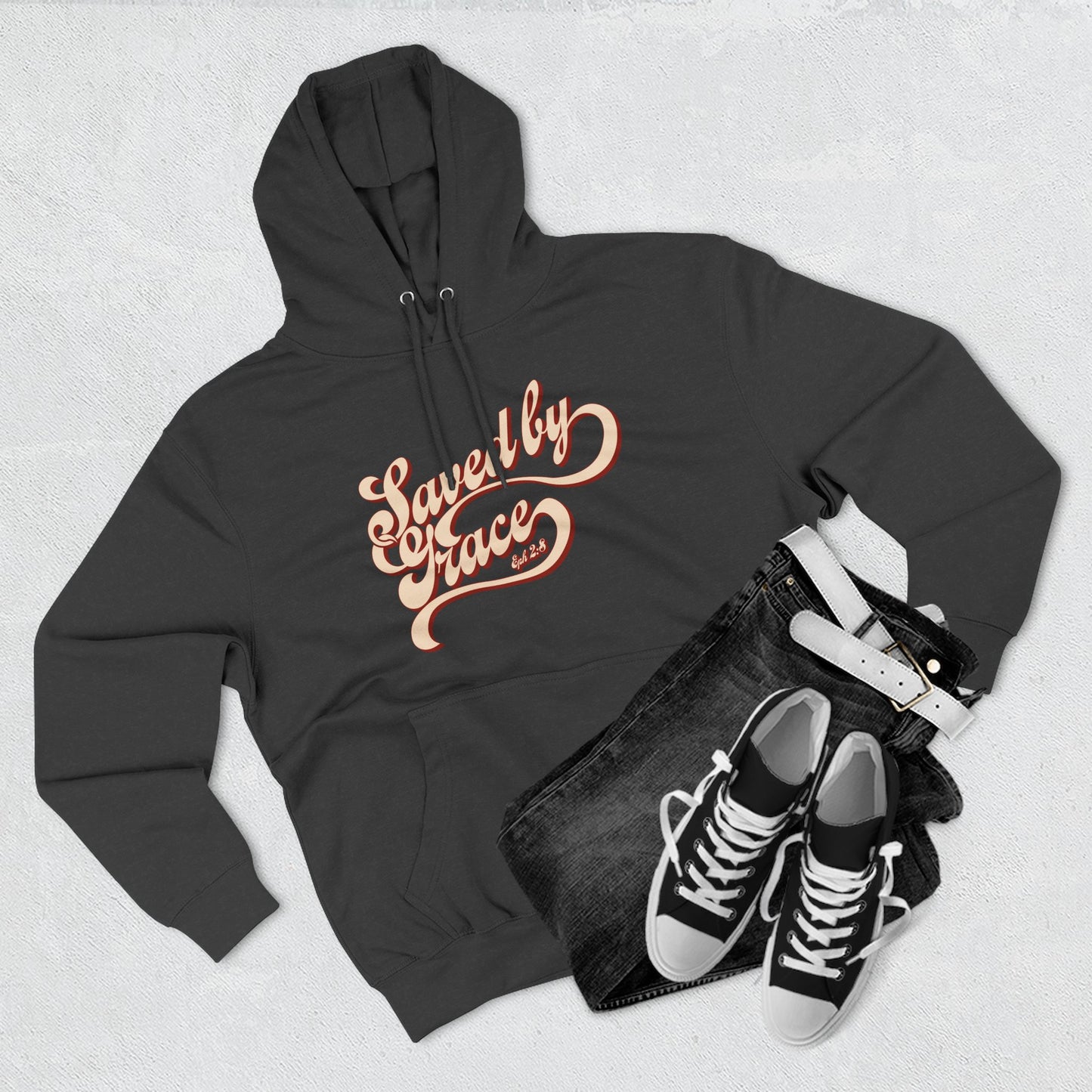 Cozy Inspirational Fleece Hoodie, Casual Wear, Gifts for Friends, Cool Weather Apparel, Relaxed Fit, Everyday Comfort