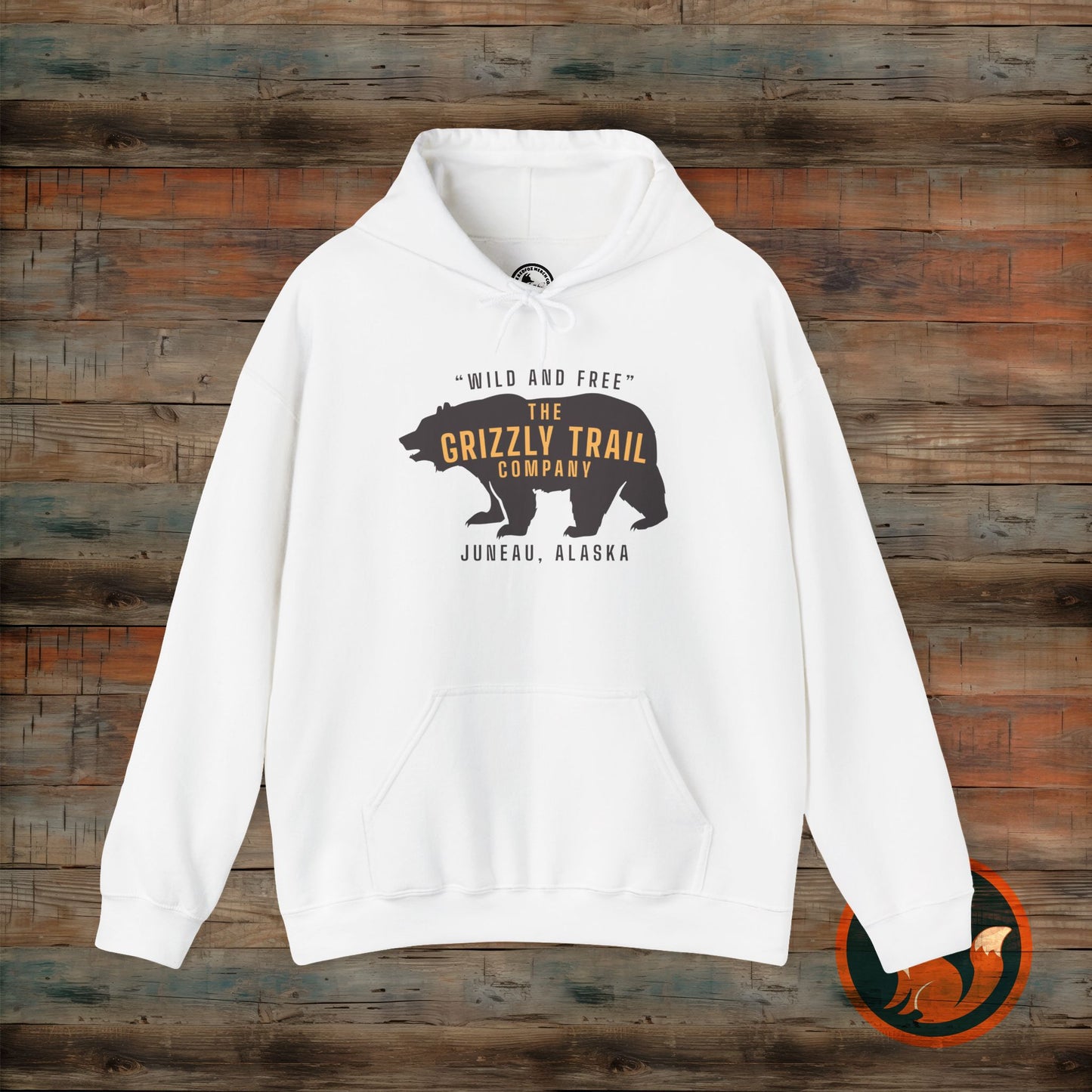 Cozy Adventure Hoodie, Grizzly Bear Print Sweatshirt, Wild and Free Apparel, Nature Lover Gift, Alaskan Style Clothing