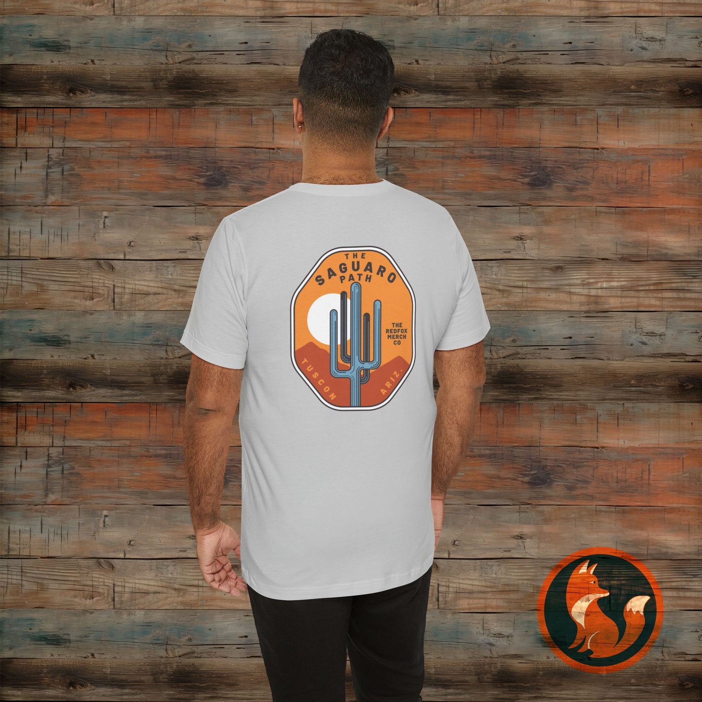 Saguaro Sunset Tee, Unisex Graphic Tee, Desert Vibes Shirt, Travel Souvenir T-Shirt, Outdoor Adventure Wear, Casual Summer Apparel