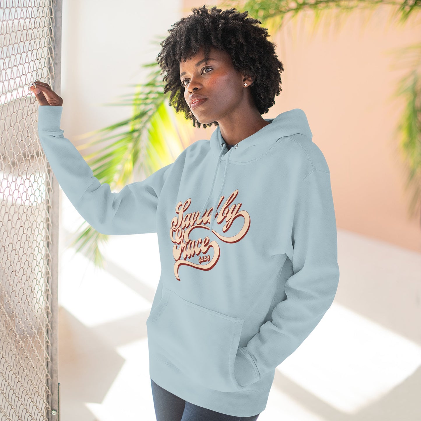 Cozy Inspirational Fleece Hoodie, Casual Wear, Gifts for Friends, Cool Weather Apparel, Relaxed Fit, Everyday Comfort