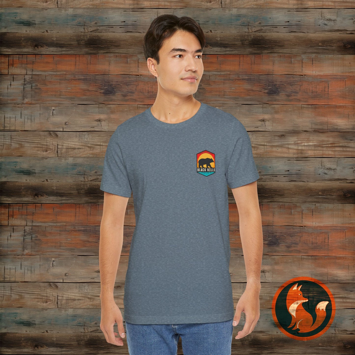 Black Hills Bear Short Sleeve Tee | Adventure Shirt, Nature Lover Gift, Hiking Apparel, Travel Tee, Outdoor Enthusiast Wear