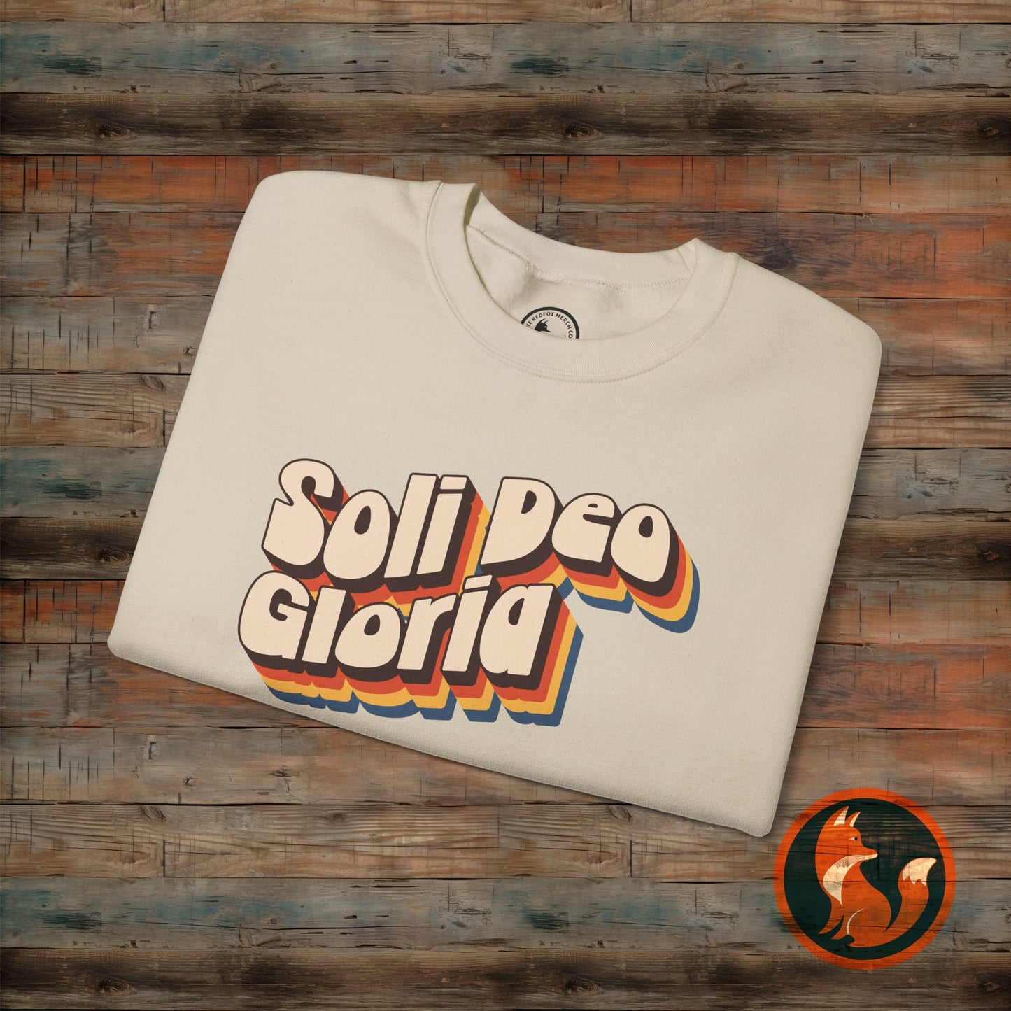 Soli Deo Gloria Crewneck Sweatshirt, Unisex Sweatshirt, Religious Sweatshirt, Vintage Style Sweatshirt, Comfortable Casual Wear