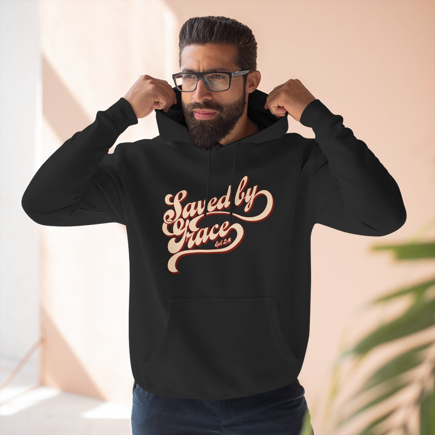 Cozy Inspirational Fleece Hoodie, Casual Wear, Gifts for Friends, Cool Weather Apparel, Relaxed Fit, Everyday Comfort