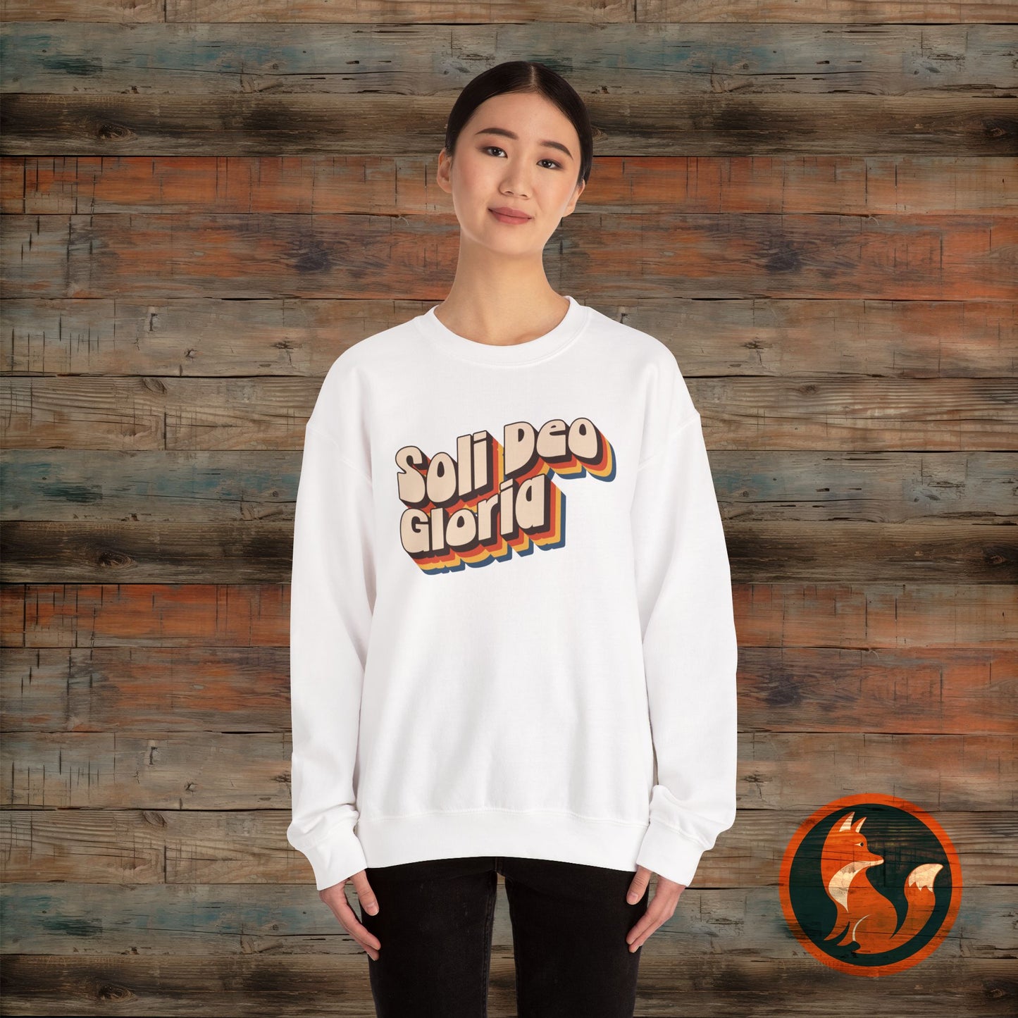 Soli Deo Gloria Crewneck Sweatshirt, Unisex Sweatshirt, Religious Sweatshirt, Vintage Style Sweatshirt, Comfortable Casual Wear