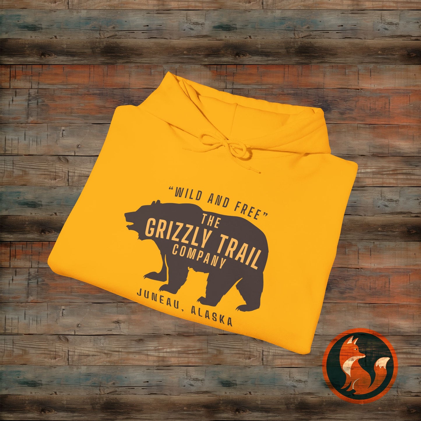 Cozy Adventure Hoodie, Grizzly Bear Print Sweatshirt, Wild and Free Apparel, Nature Lover Gift, Alaskan Style Clothing