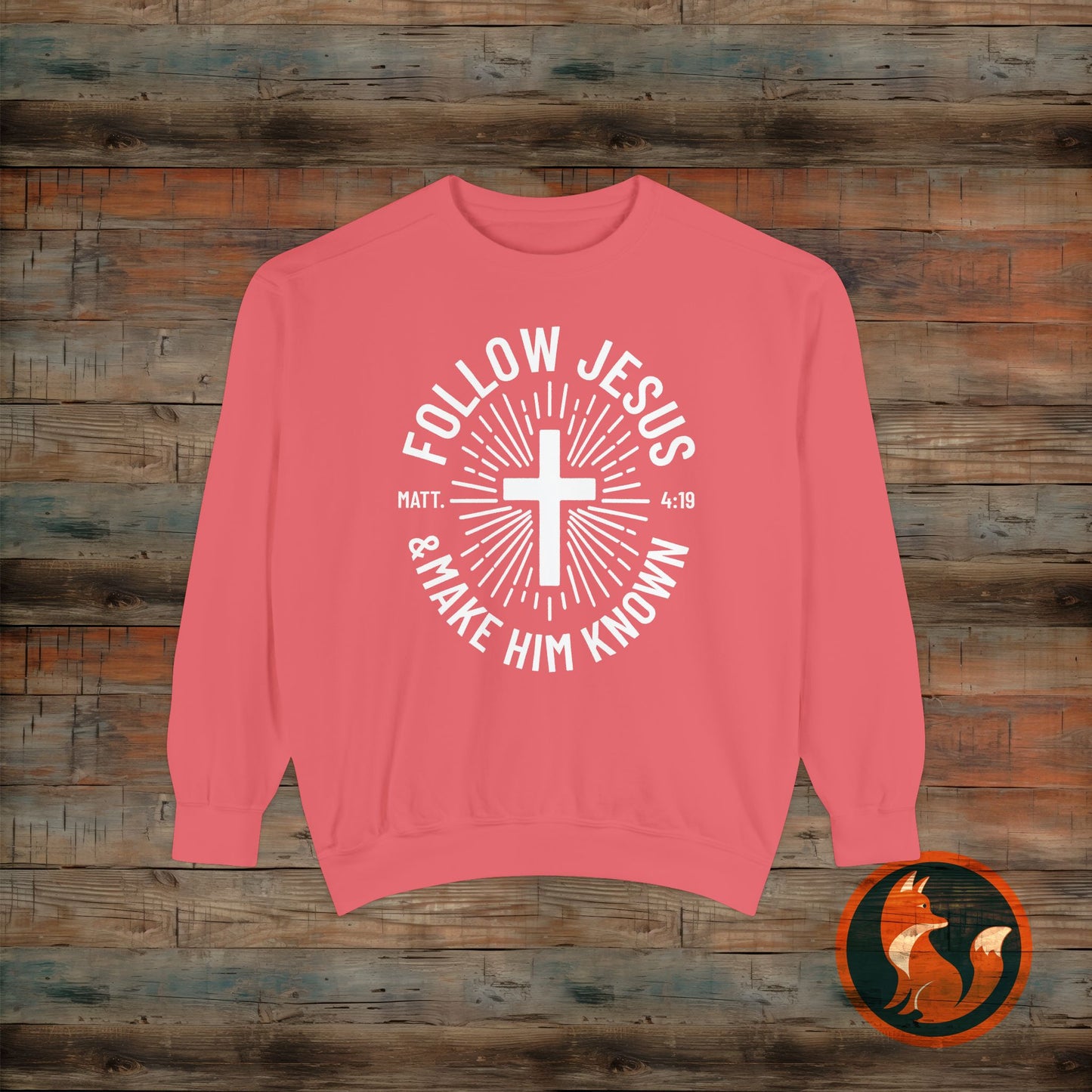 Faith-Inspired Sweatshirt: Follow Jesus & Make Him Known, Christian Gift, Inspirational Apparel, Unisex Fashion, Religious Sweatshirt