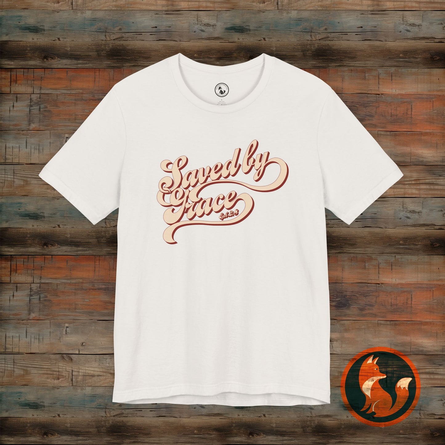 Saved by Grace Unisex Tee, Casual Faith Shirt, Inspirational T-shirt, Christian Apparel, Gift for Believers